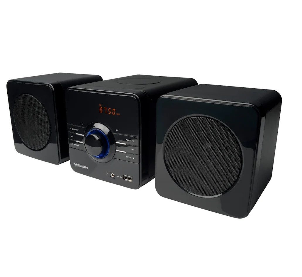 Medion® Audio-System Medion MD83067 E64018 Micro Audio System CD/MP3 Player USB UKW Radio