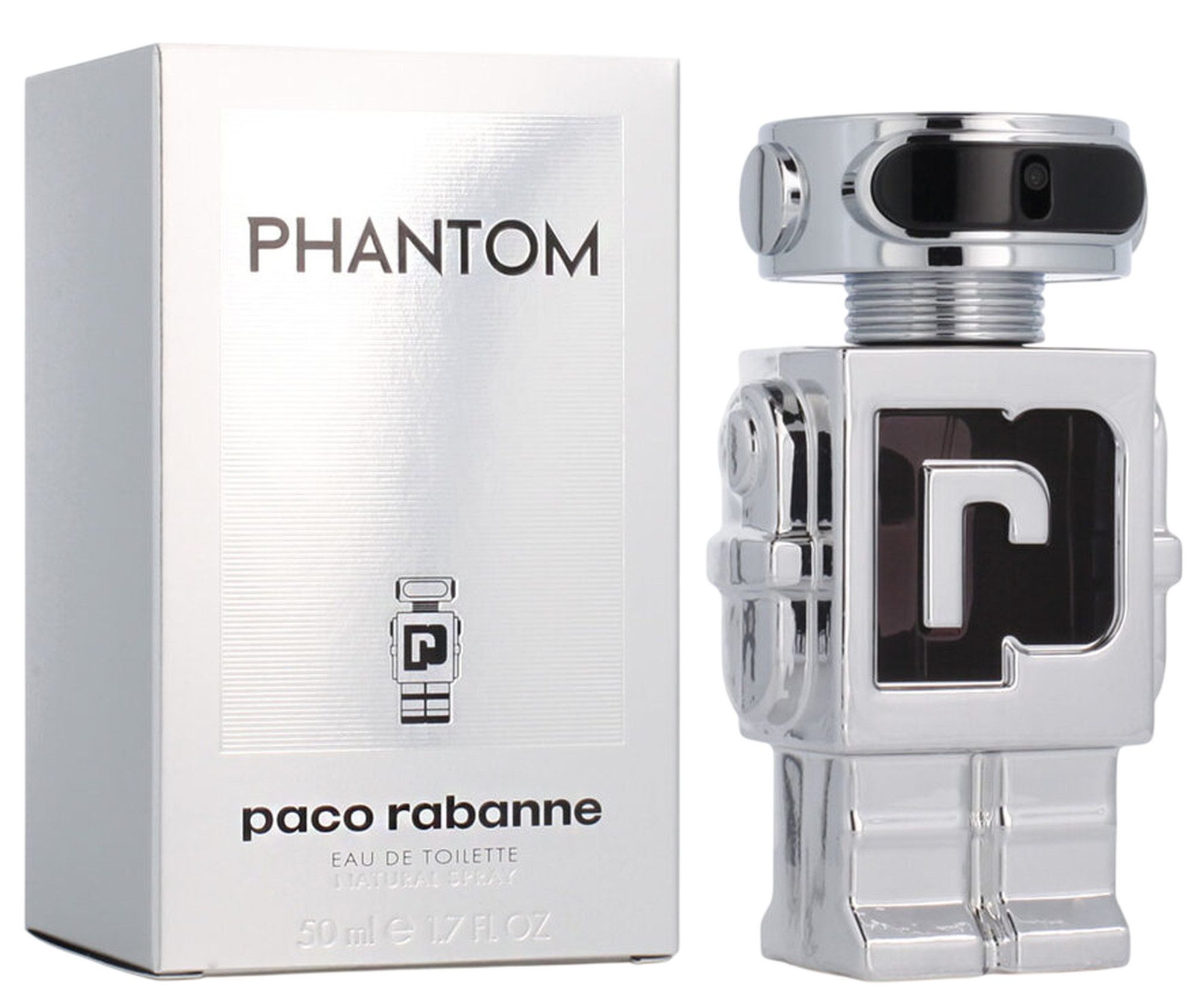 paco rabanne Eau de Toilette Phantom EDT Herren Spray, Aromatisch-würziger Duft mit Lavendel, Zitrone und Vanille