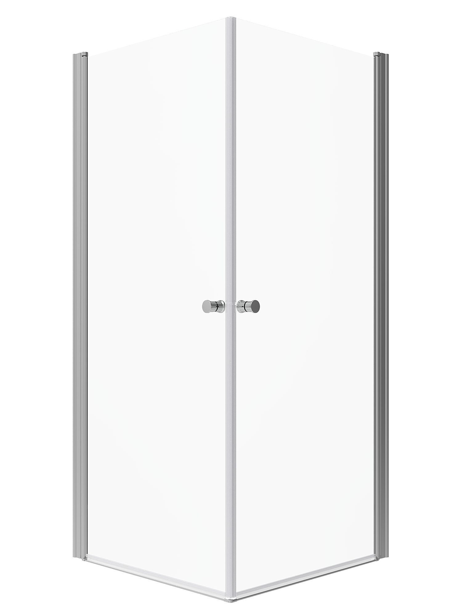 AQUABATOS Eckdusche Duschkabine Eckeinstieg Duschabtrennung Dusche Pendeltür Schwingtür, BxT: 70x70 cm, 6 mm Einscheibensicherheitsglas, mit Nano Beschichtung,m – Bild 3 von 5