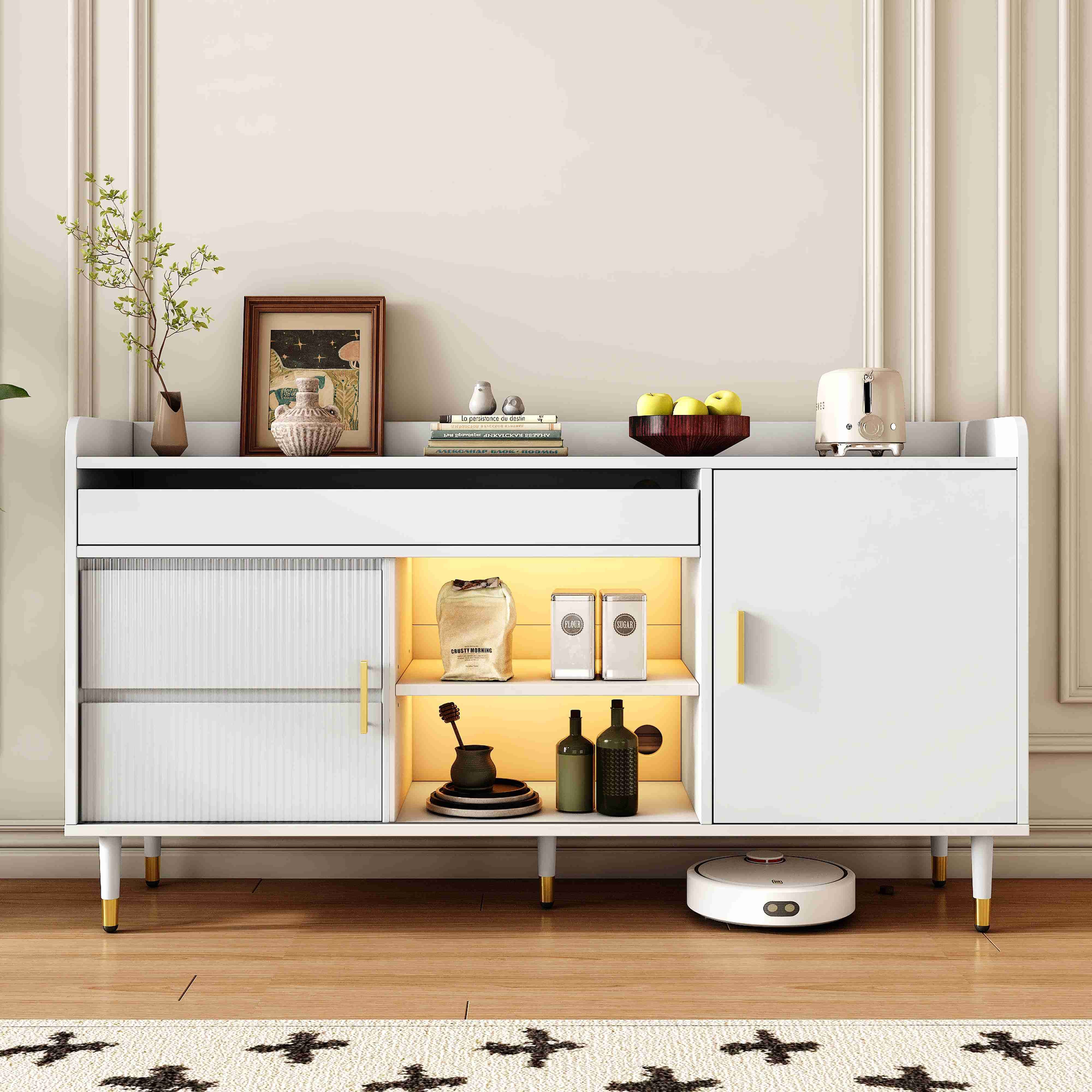 BlingBin Sideboard Mehrere Speichertypen Kommode Vitrine günstig online kaufen