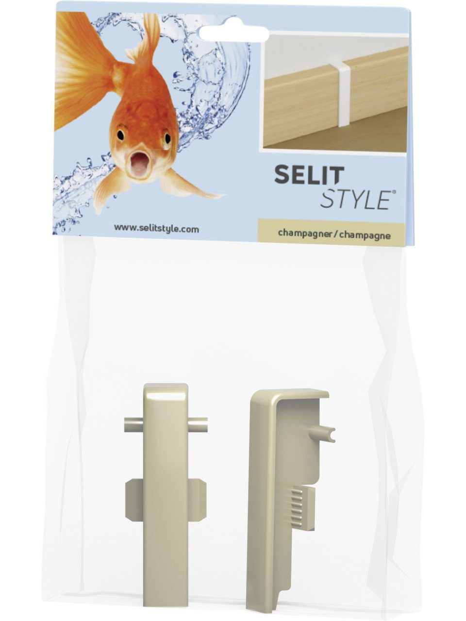 Selit Sockelleiste SELITSTYLE Verbinder champagner Höhe 50 mm 2 Stück