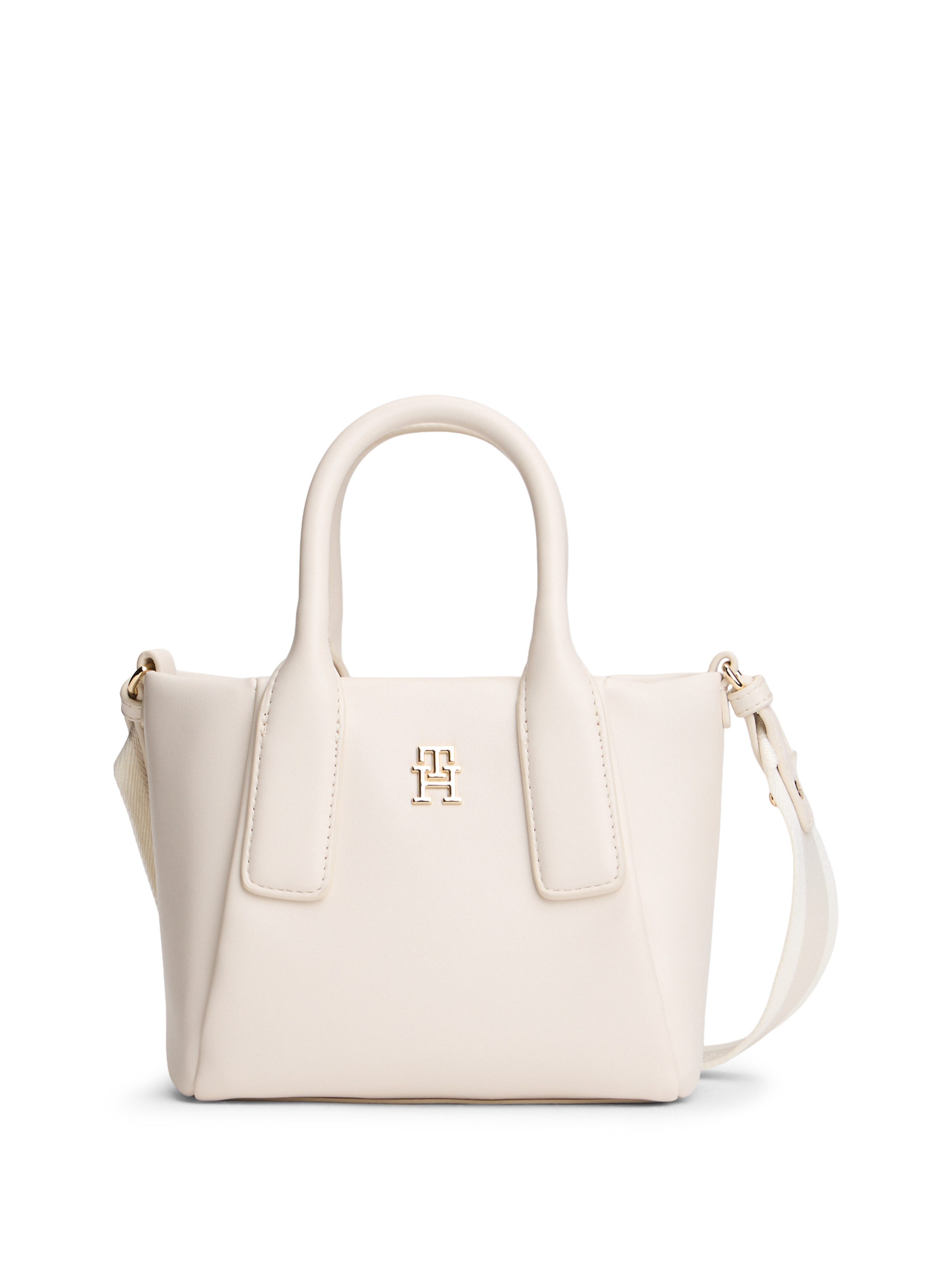 Tommy Hilfiger Tragetasche TH ESSENTIAL MINI TOTE, Damen Handtasche, Umhängetasche, Schultertasche mit edlem TH-Logo
