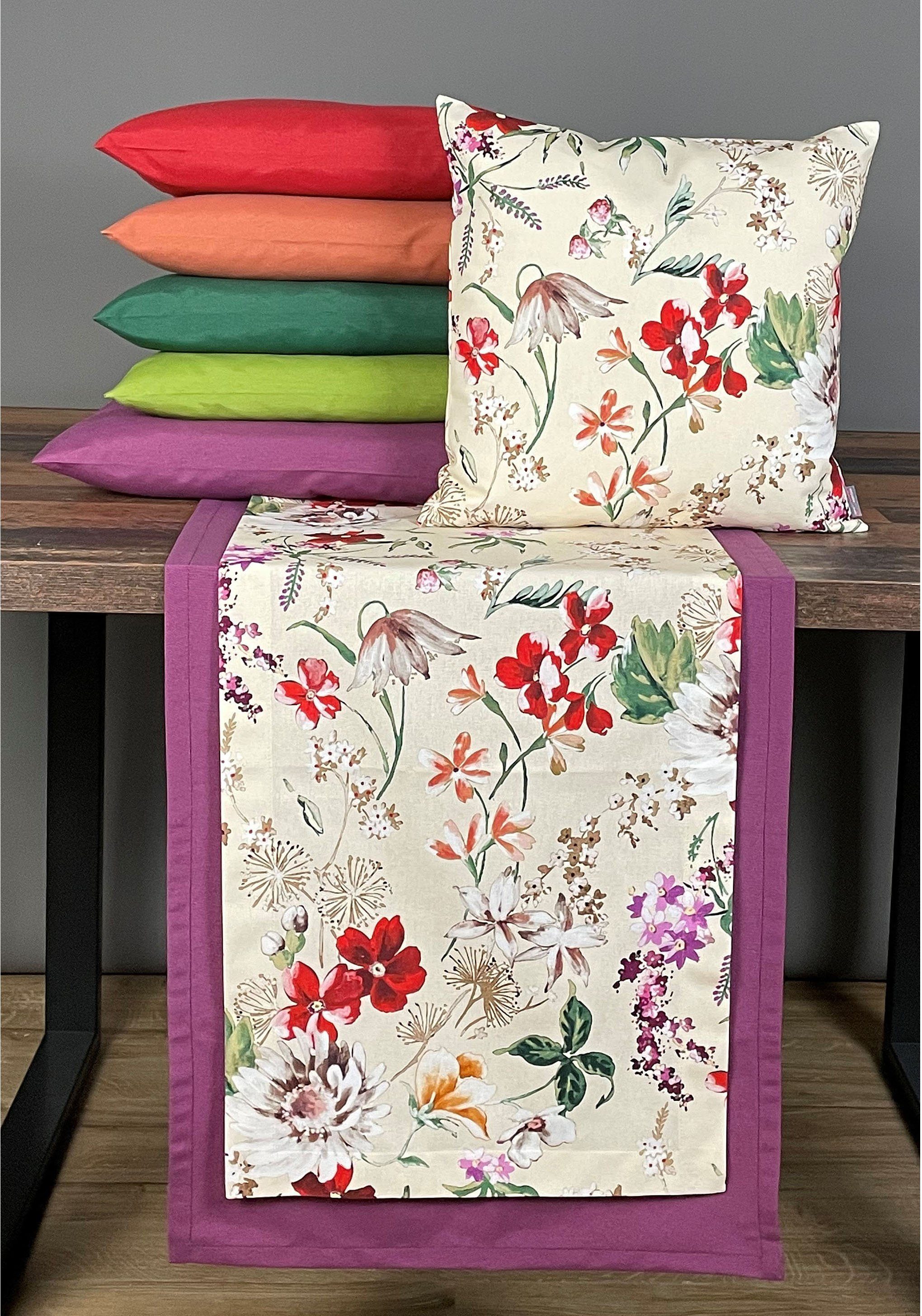 (1-tlg) HOSSNER - HOMECOLLECTION Mitteldecke Floral