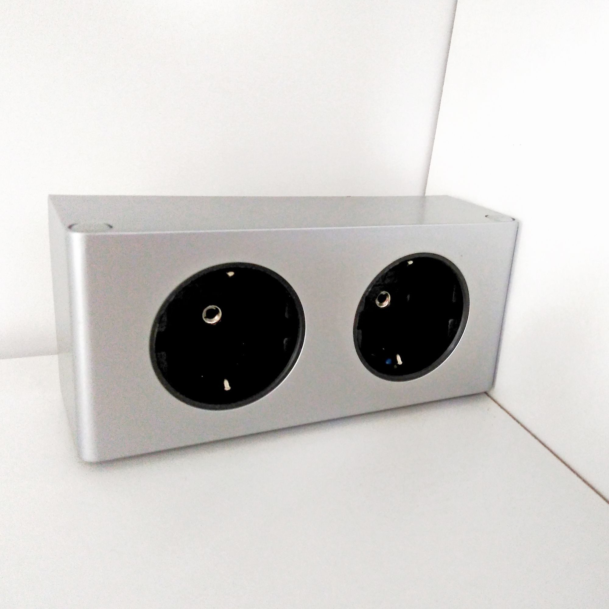 kalb Steckdose 2-fach Steckdosenleiste, 2x 230V Steckdosen, Kabel ohne Stecker – Bild 4 von 5