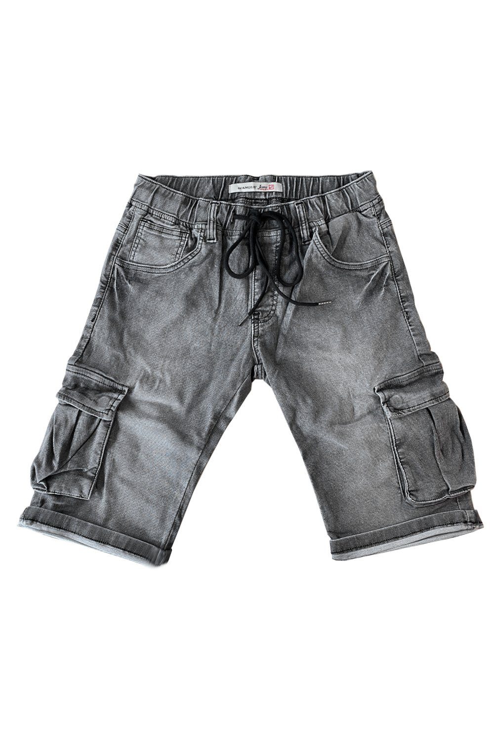 WANGUE Jeansshorts Jeans Shorts Kurze Cargo Sommer Hose Bermuda (1-tlg) 3238 in Grau