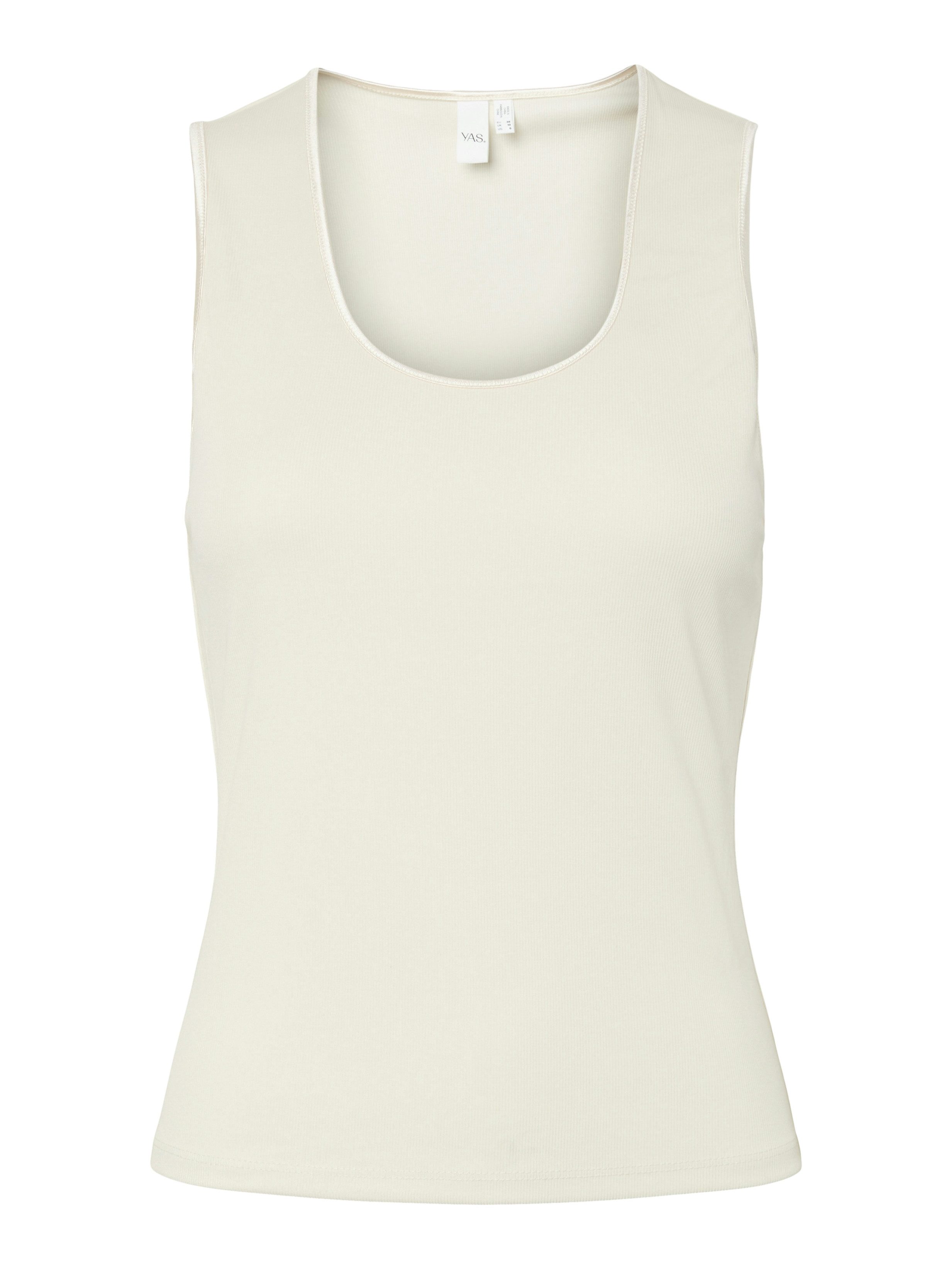 Y.A.S Tanktop YASPALOMA TANK TOP NOOS mit Satinpaspel