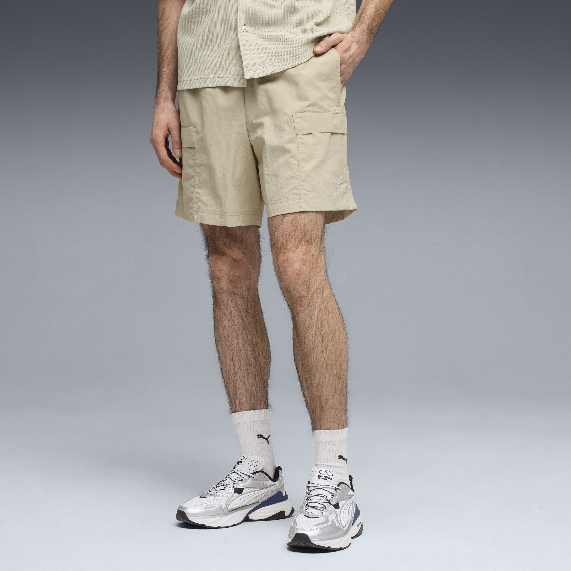PUMA Shorts WARDROBE ESS Relaxed 6" Cargoshorts Herren
