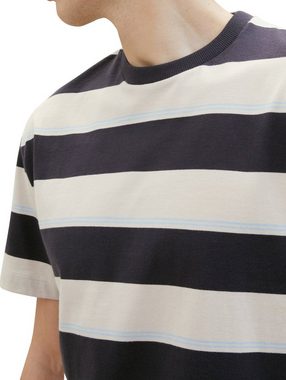 TOM TAILOR Denim T-Shirt in Streifen-Optik