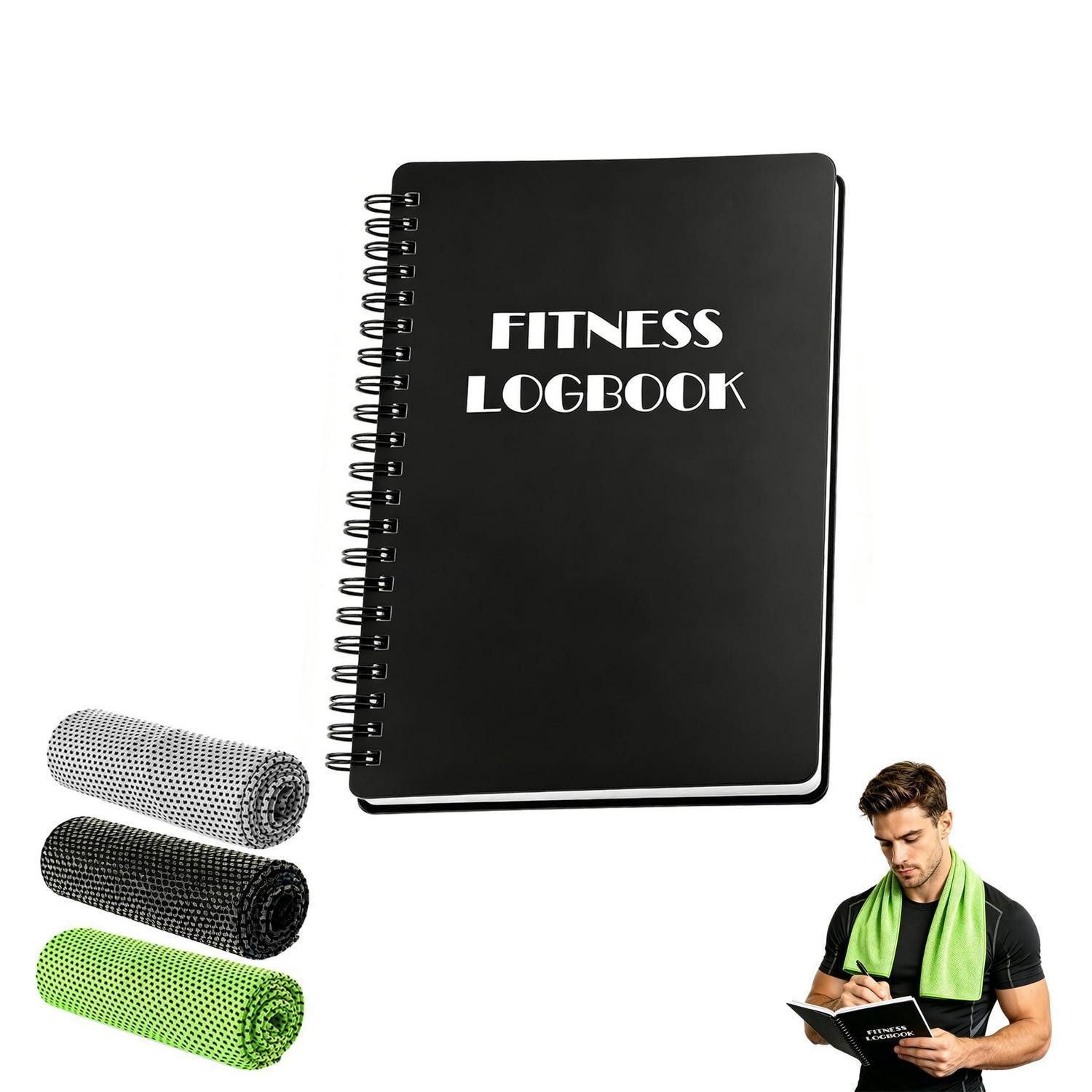 LuxusKollektion Tagebuch Trainingstagebuch & Mikrofaser-Handtuch Set A5