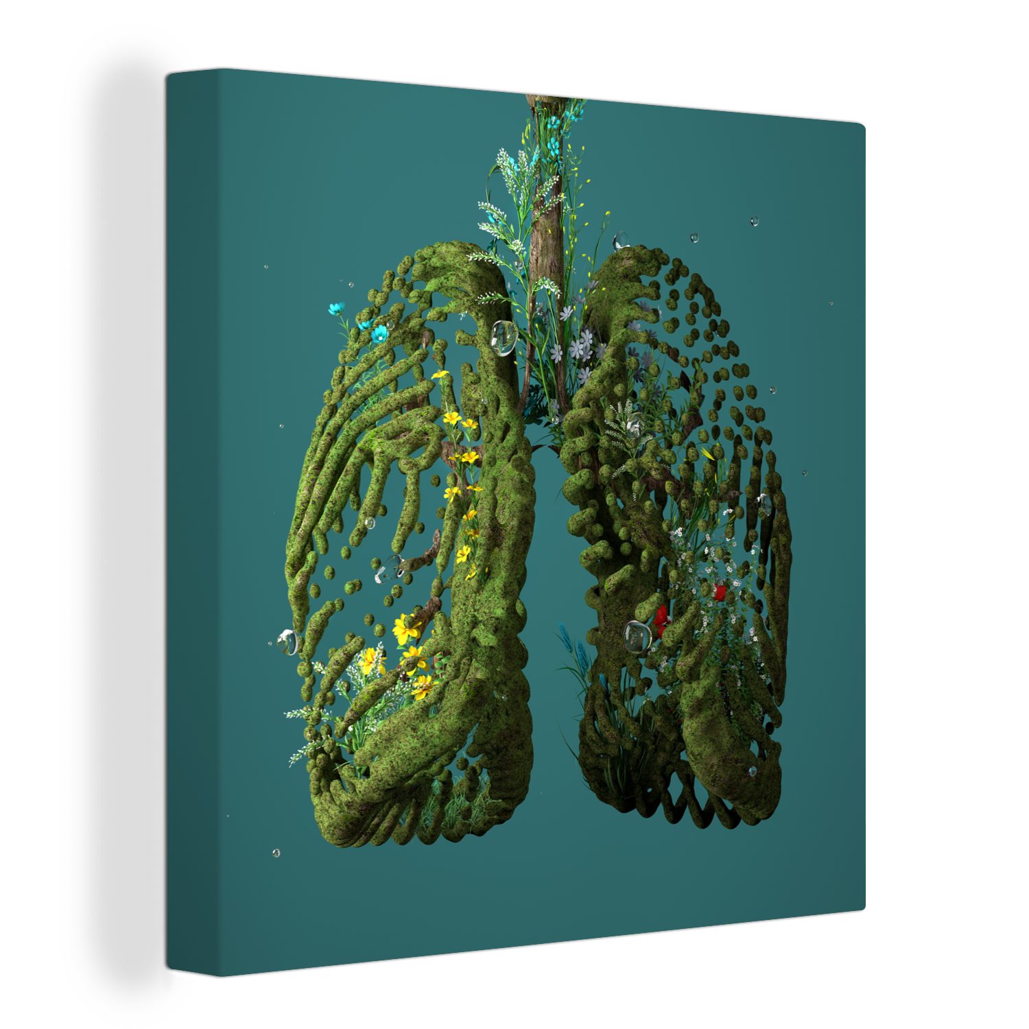 OneMillionCanvasses® Leinwandbild Grüne Lunge, (1 St), Leinwand Bilder für Wohnzimmer Schlafzimmer