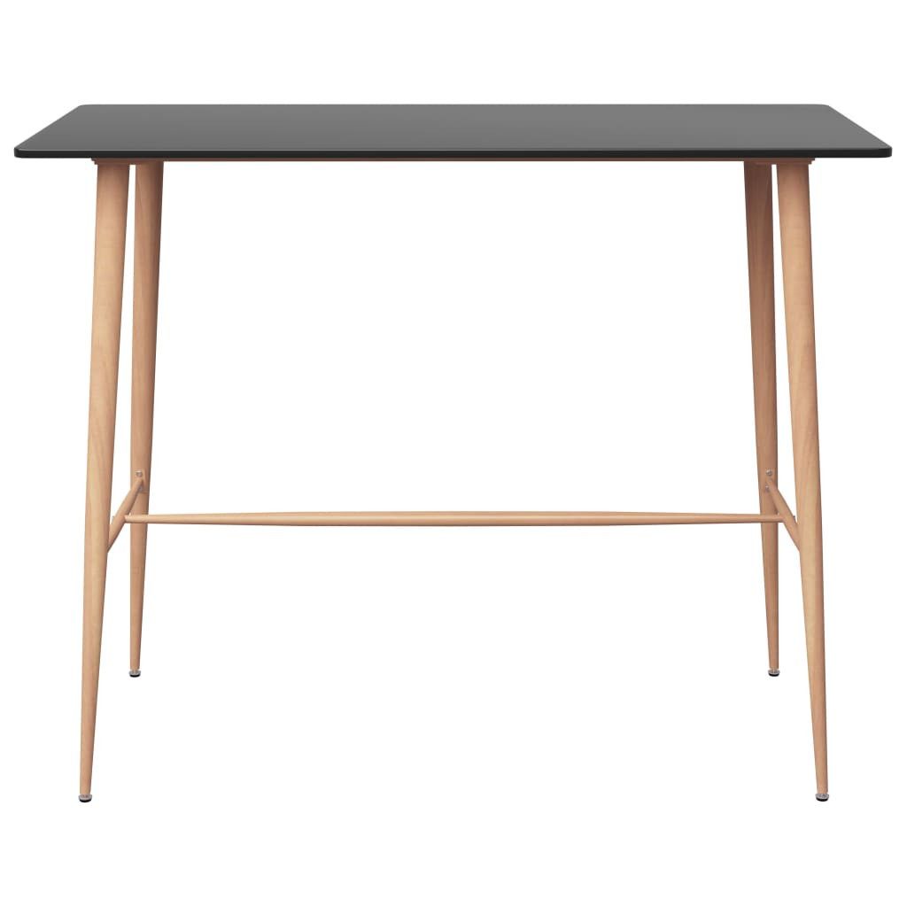 vidaXL Esstisch Bartisch Schwarz 120x60x105 cm günstig online kaufen