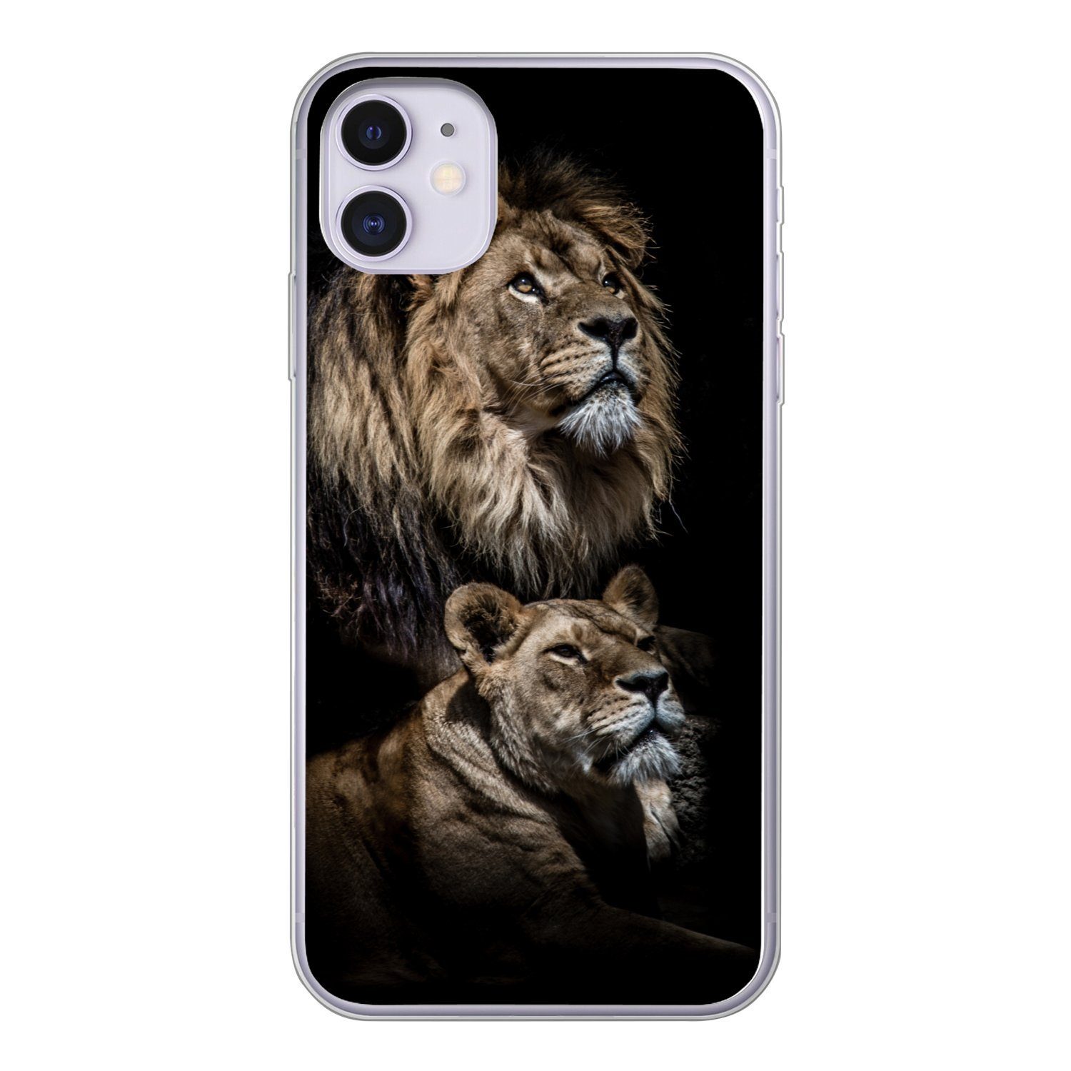 Handyhülle für Apple iPhone 11 Löwe - Löwin - Porträt