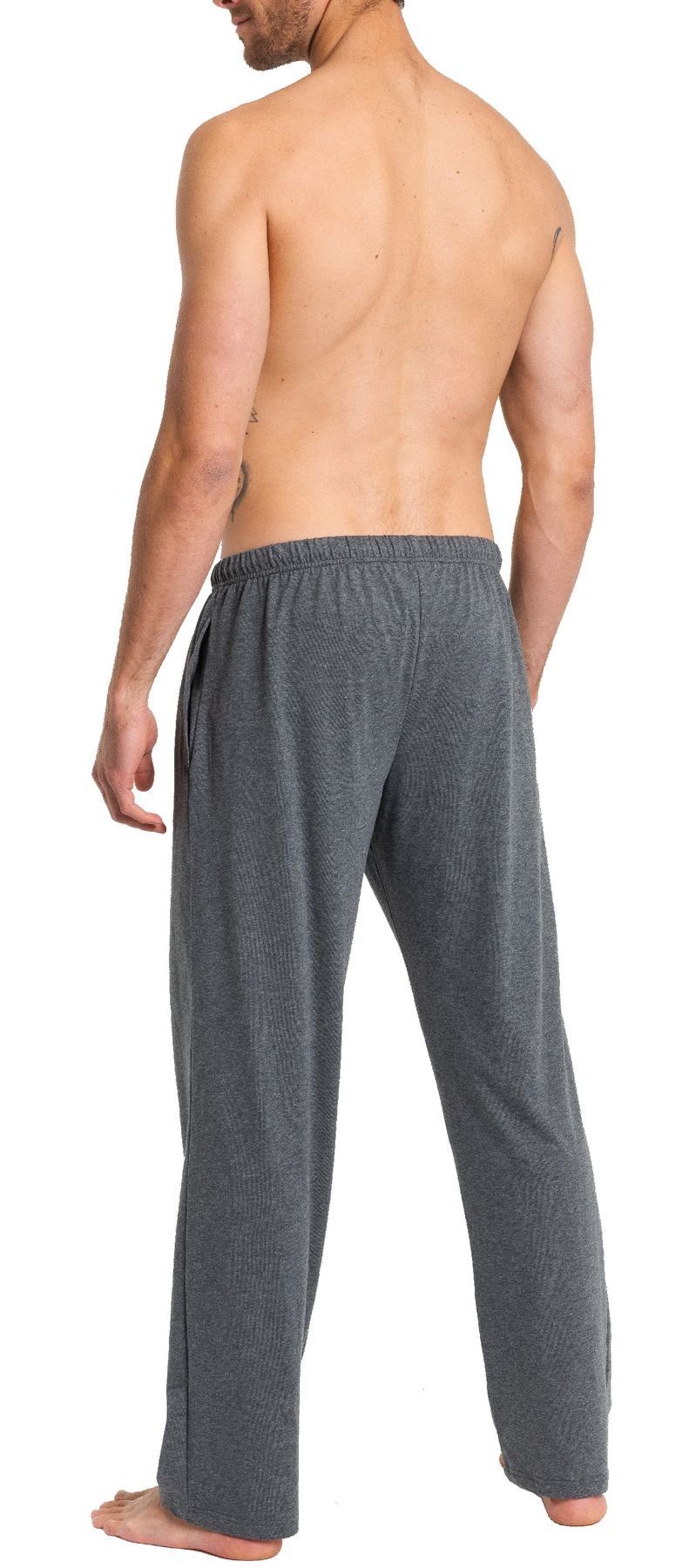 1919 (1-tlg) Bodywear Jerseyhose optimaler Herren hochwertige Herren Boxershorts Passform HAASIS Pyjamahose in 77116873-carbon