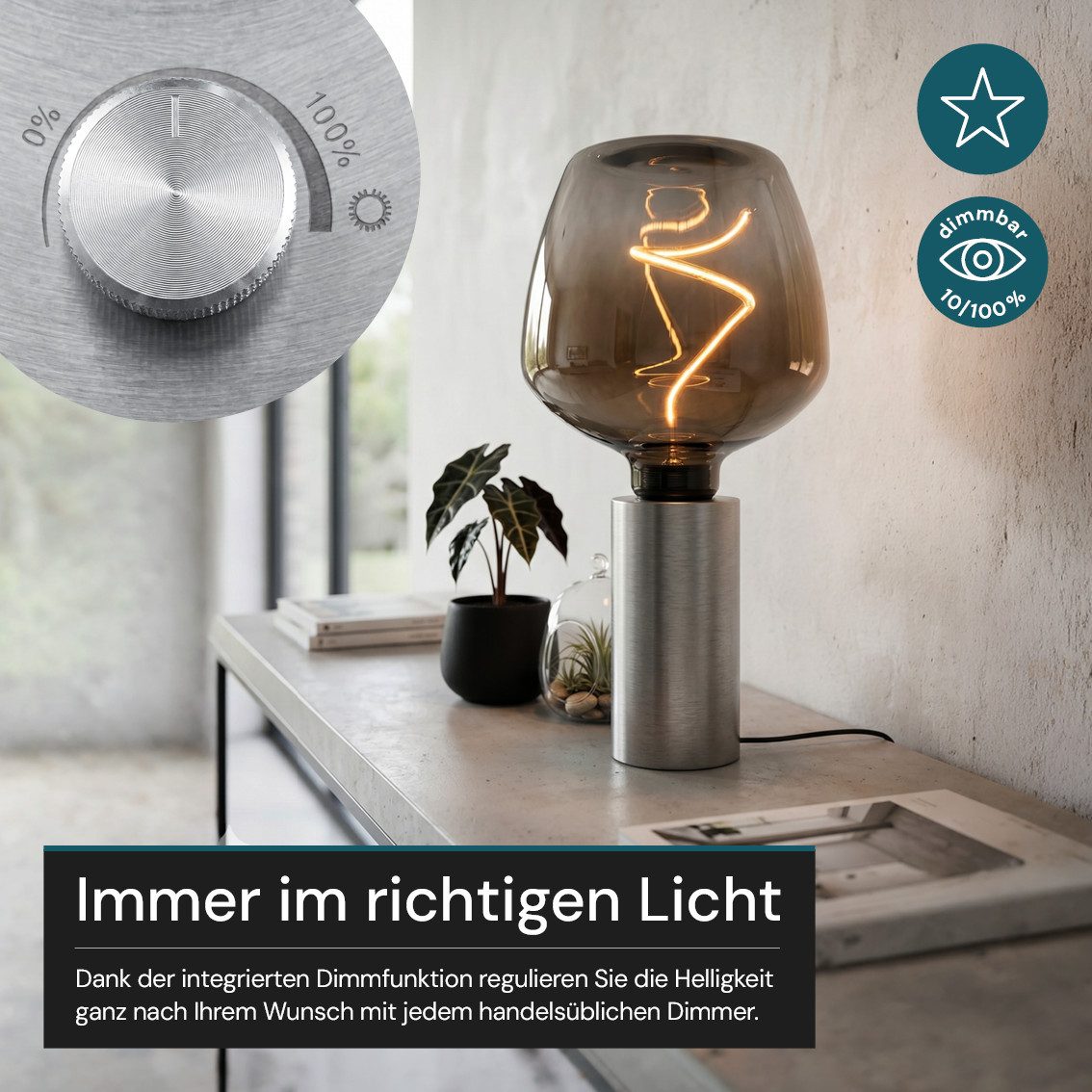 LUXULA LED-Leuchtmittel LUXULA LED-Leuchtmittel E27 4 W 1800 K Warmweiß, E27, Warmweiß