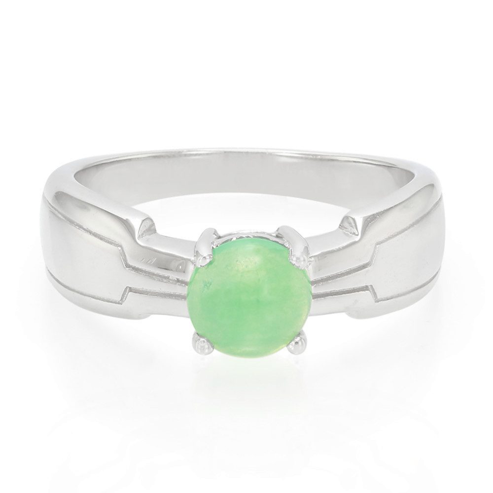 Cavill Solitärring Cavill Ring 925 Silber, 1,06 ct grüner Chrysopras Cabochon (1-tlg)