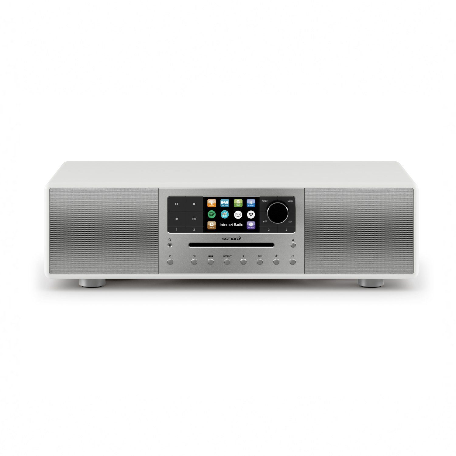 Sonoro Meisterstück Weiß Stereoanlage (Digitalradio (DAB), FM-Tuner, Internetradio)