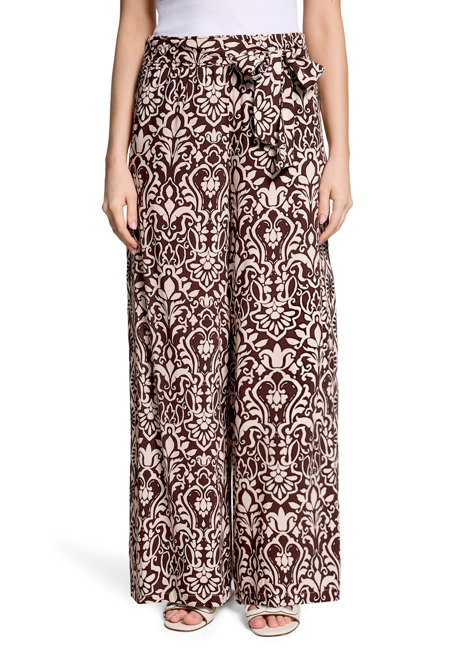 Cartoon Palazzohose Damen mit Gummizug