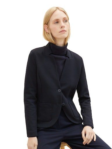 TOM TAILOR Sweatblazer Ottoman mit aufgesetzten günstig online kaufen