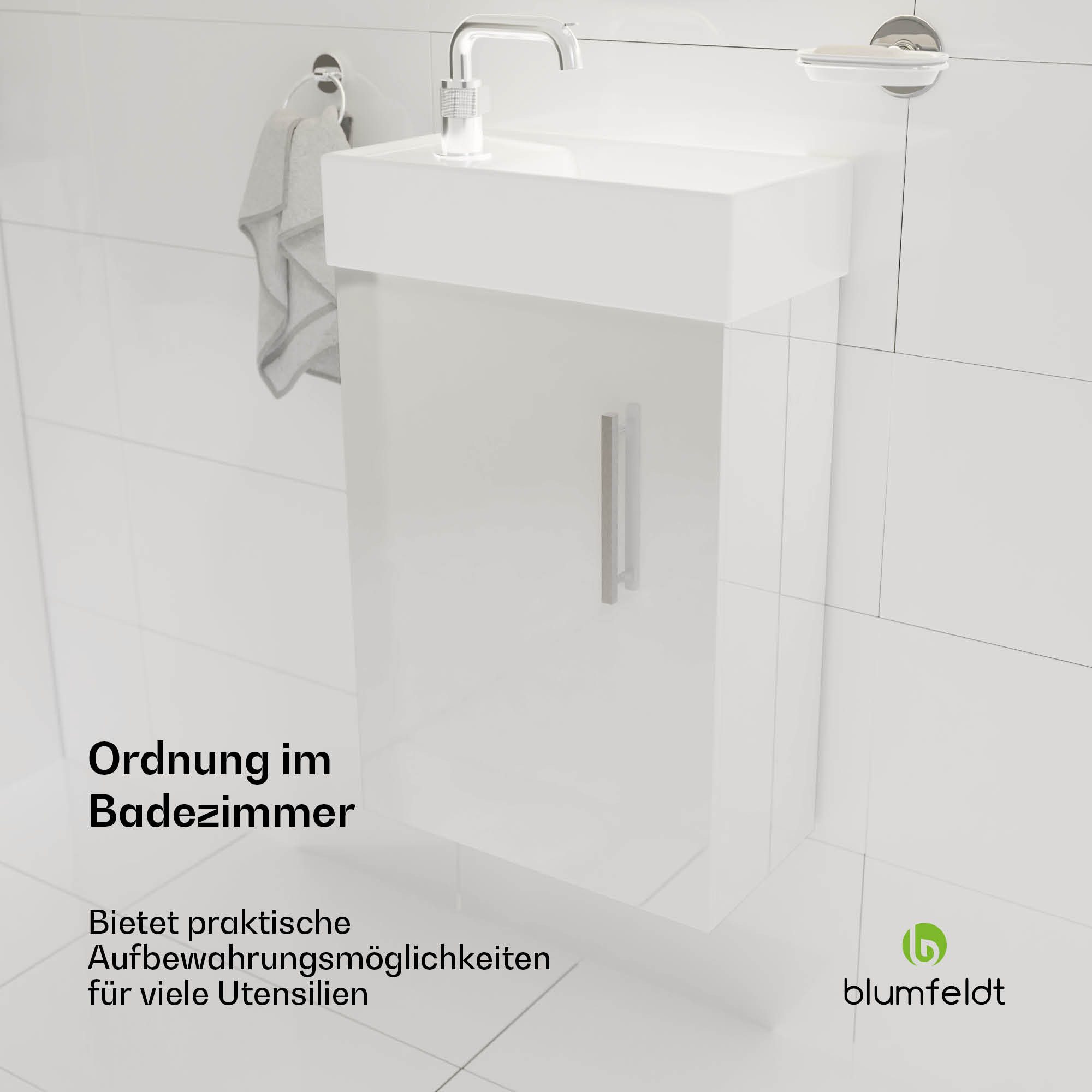blumfeldt Waschtisch Johnstone Waschtisch Badezimmerschrank Badschrank, günstig online kaufen