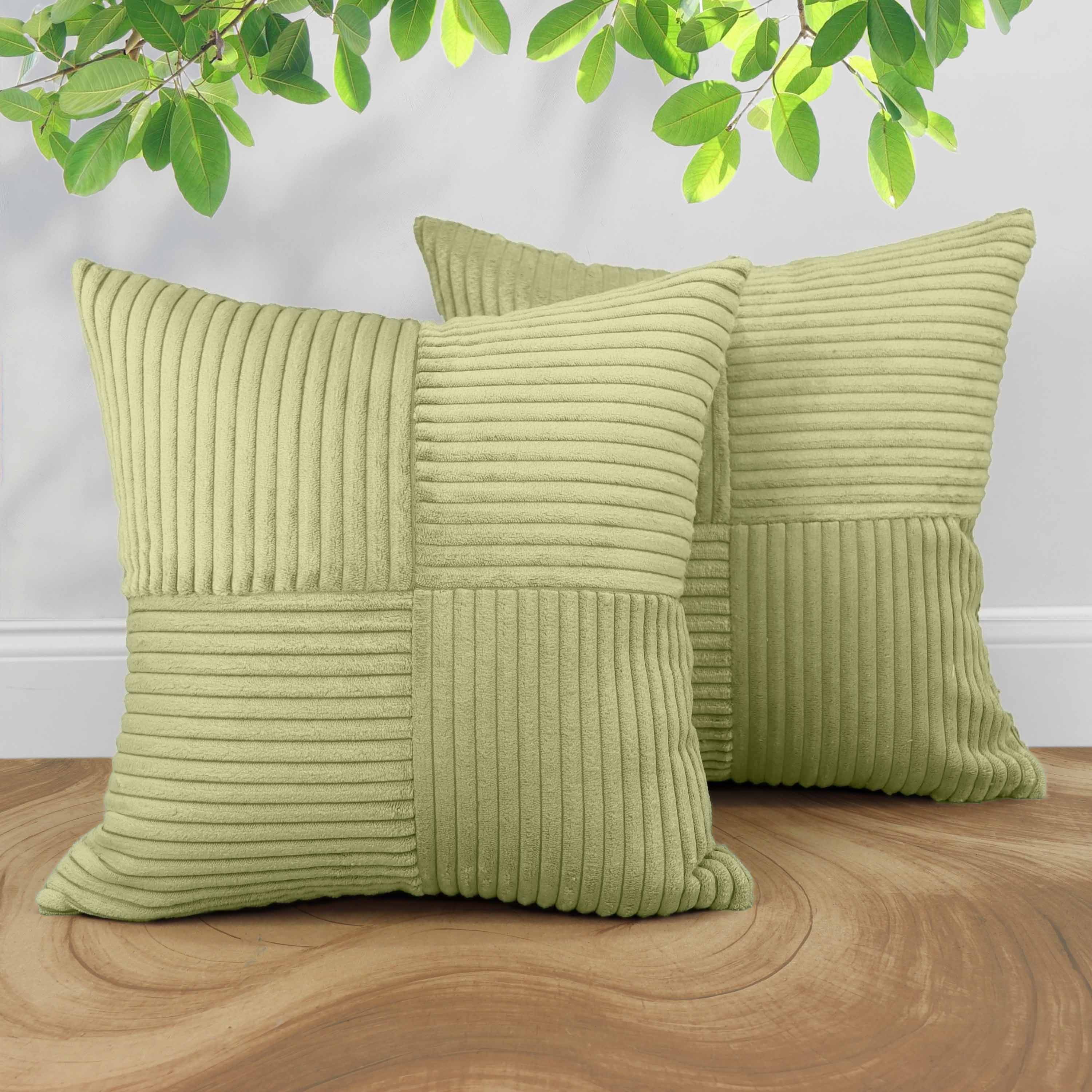 Amilian Kissenbezüge 2er Set Kissenhüllen - Sofakissenbezug & Couchkissenbezug, (2 Stück), 40x40 cm, weich, maschinenwaschbar, Reißverschluss