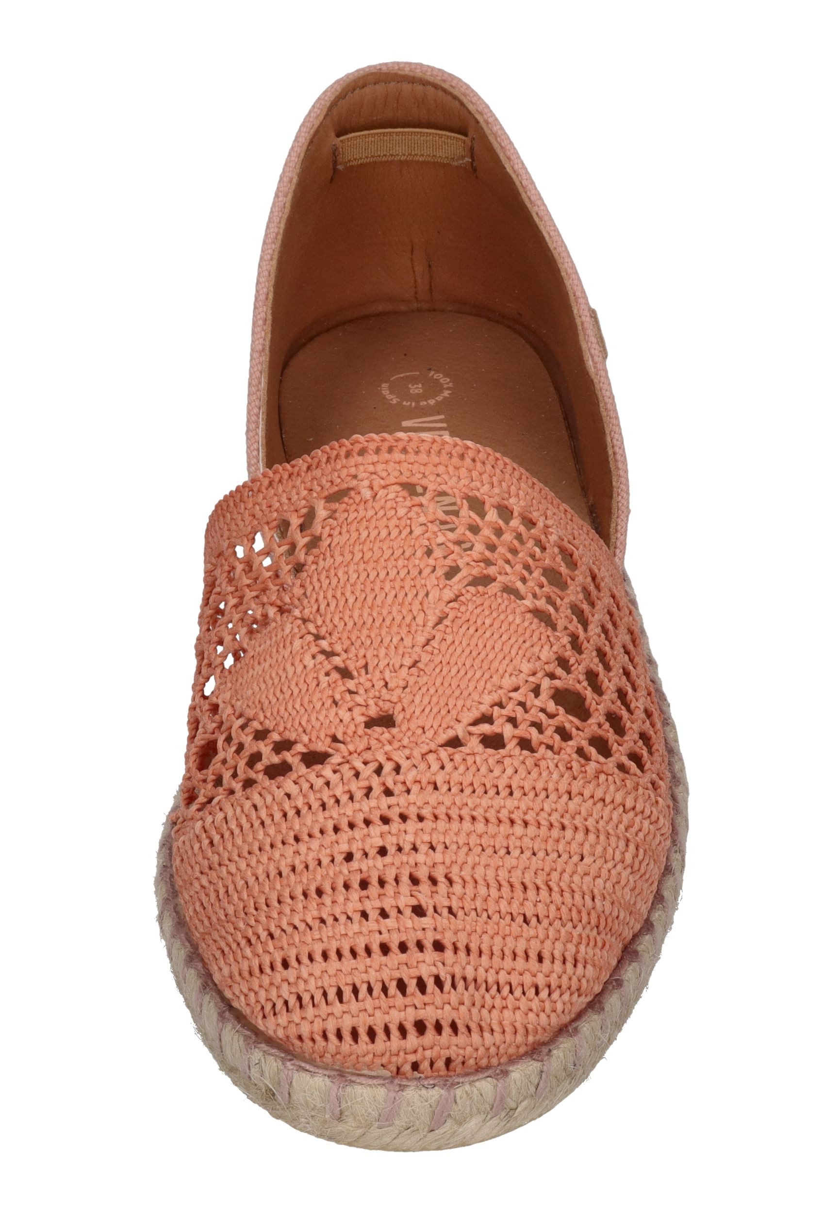 VERBENAS CARMEN CROCHET LINO PARIS Espadrille Coral
