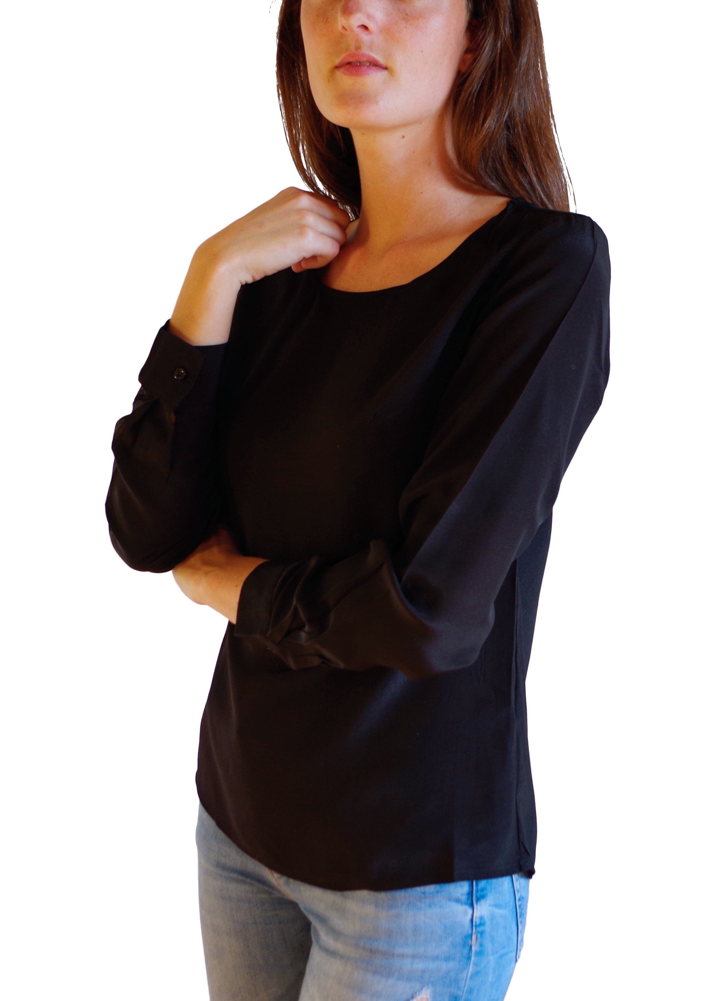 Posh Gear Seidenbluse Damen Bluse Rotondoseta aus 100% Seide günstig online kaufen
