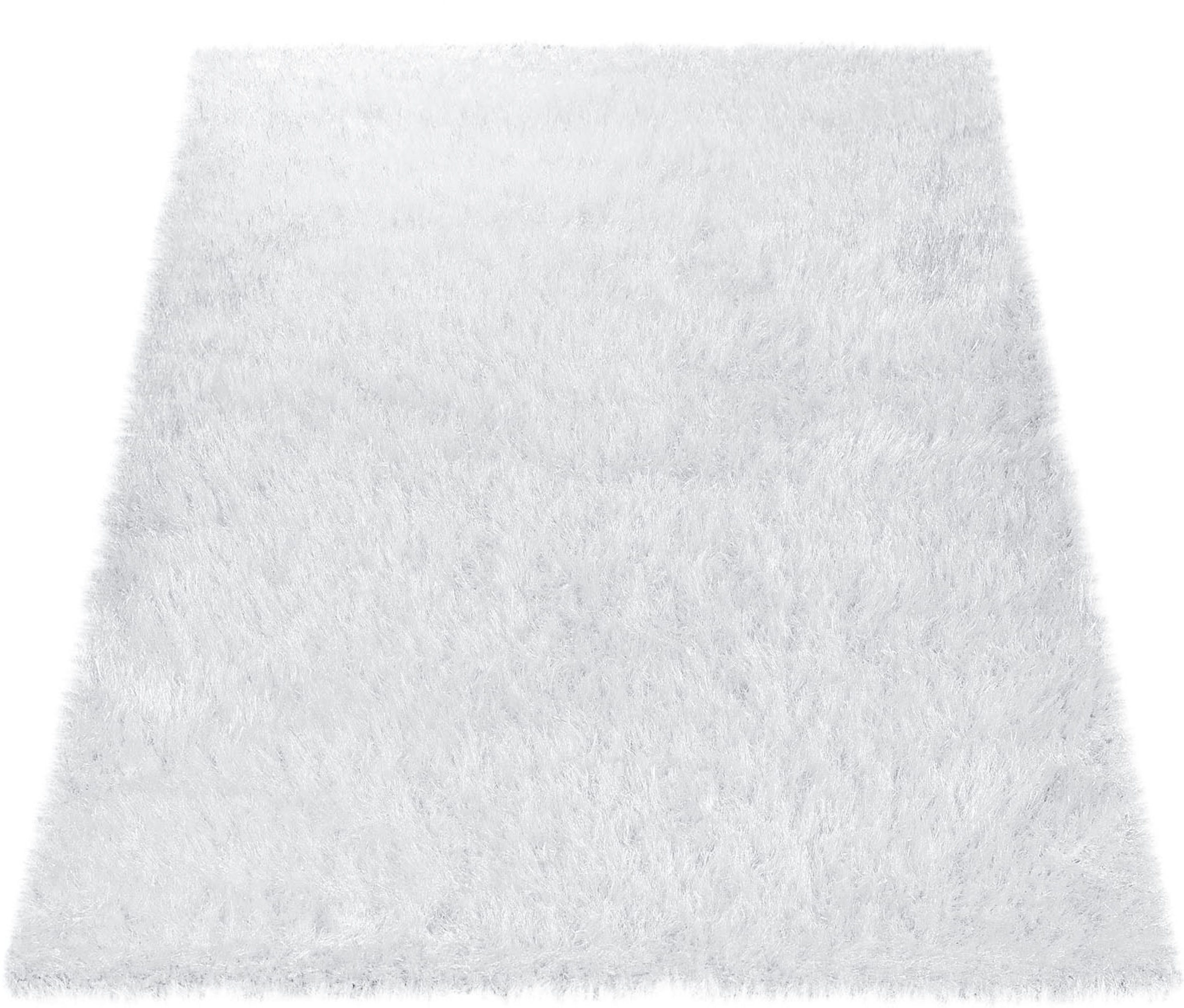 Paco Home Hochflor-Teppich Glamour 300, rechteckig, Höhe: 70 mm, Uni Farben, mit weichem Glanz Garn, auch als Läufer erhältlich