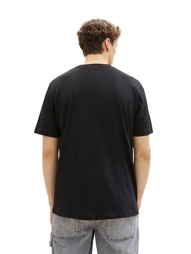 TOM TAILOR Denim Rundhalsshirt Crewneck mit kleinem Logo-Print – Bild 3 von 5