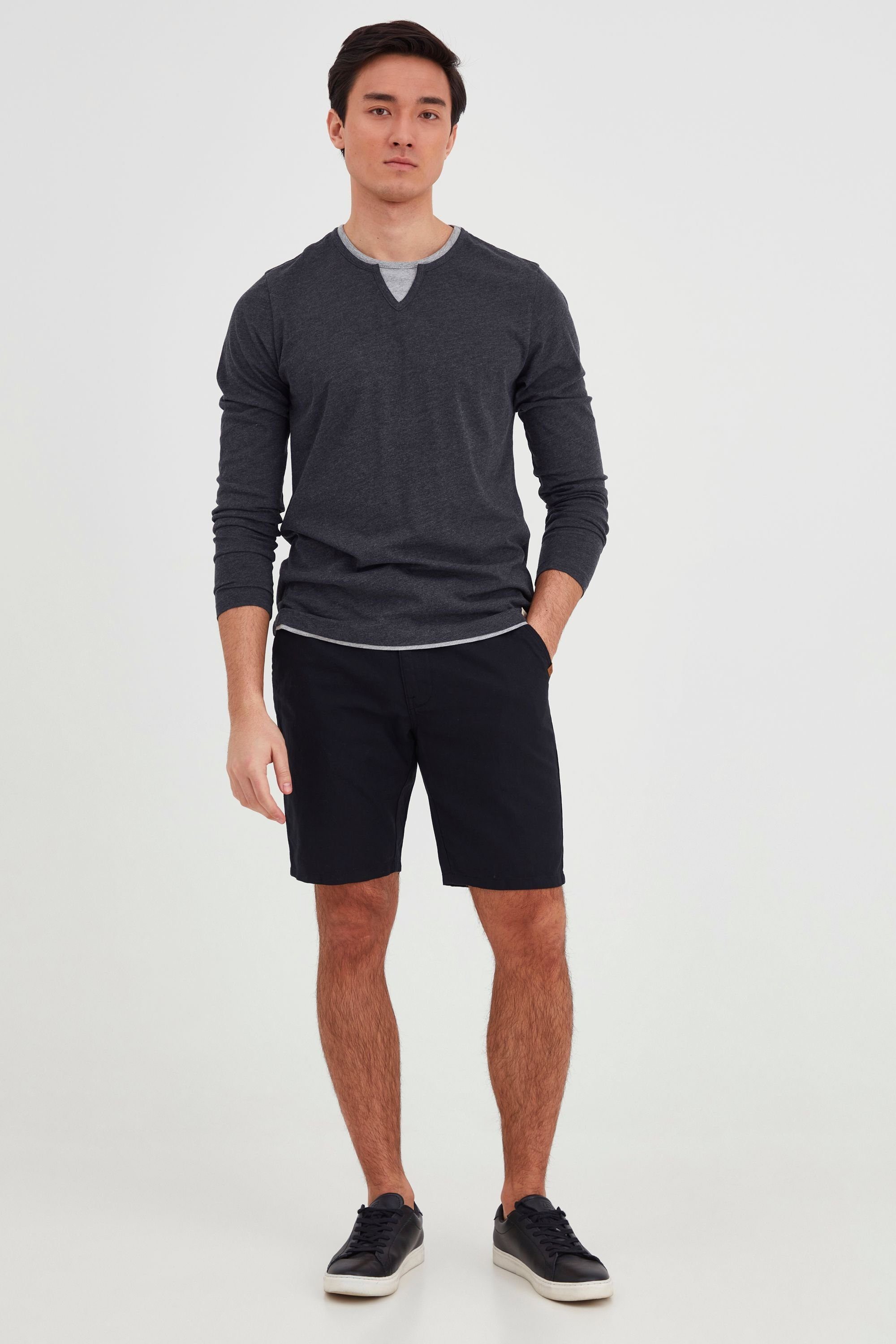 Blend Leinenhose BHMennok Leinenmix-Shorts mit Stoff Gürtel