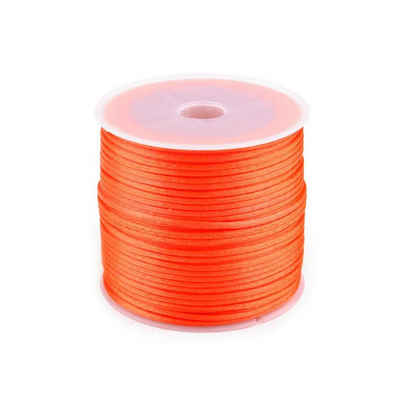 maDDma 30m Satinschnur Flechtkordel Kumihimo 1mm Seil, orange