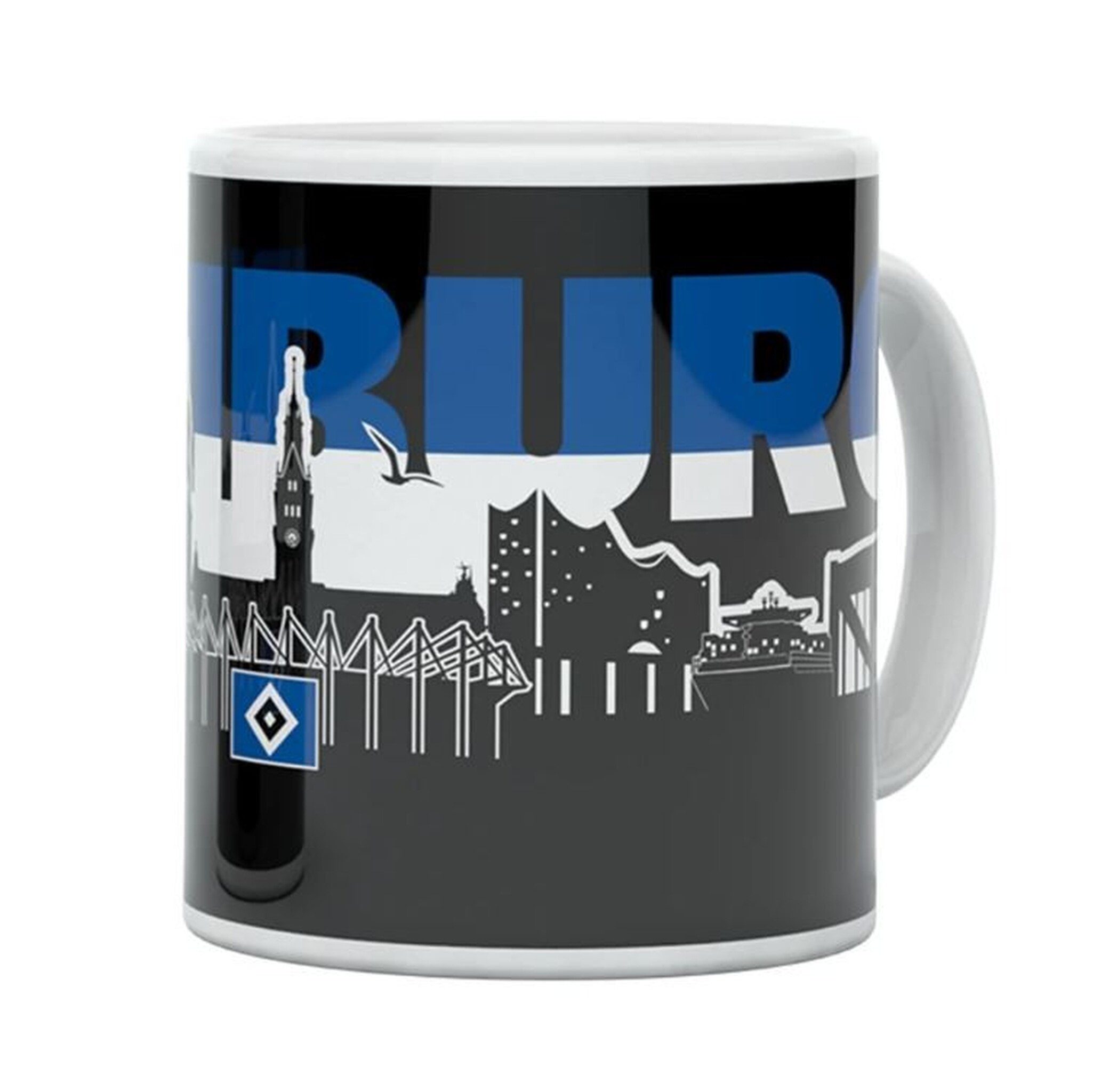 HSV Tasse HSV Tasse "Freddy" mit Hamburg Print 0,3l - multicolor, Keramik