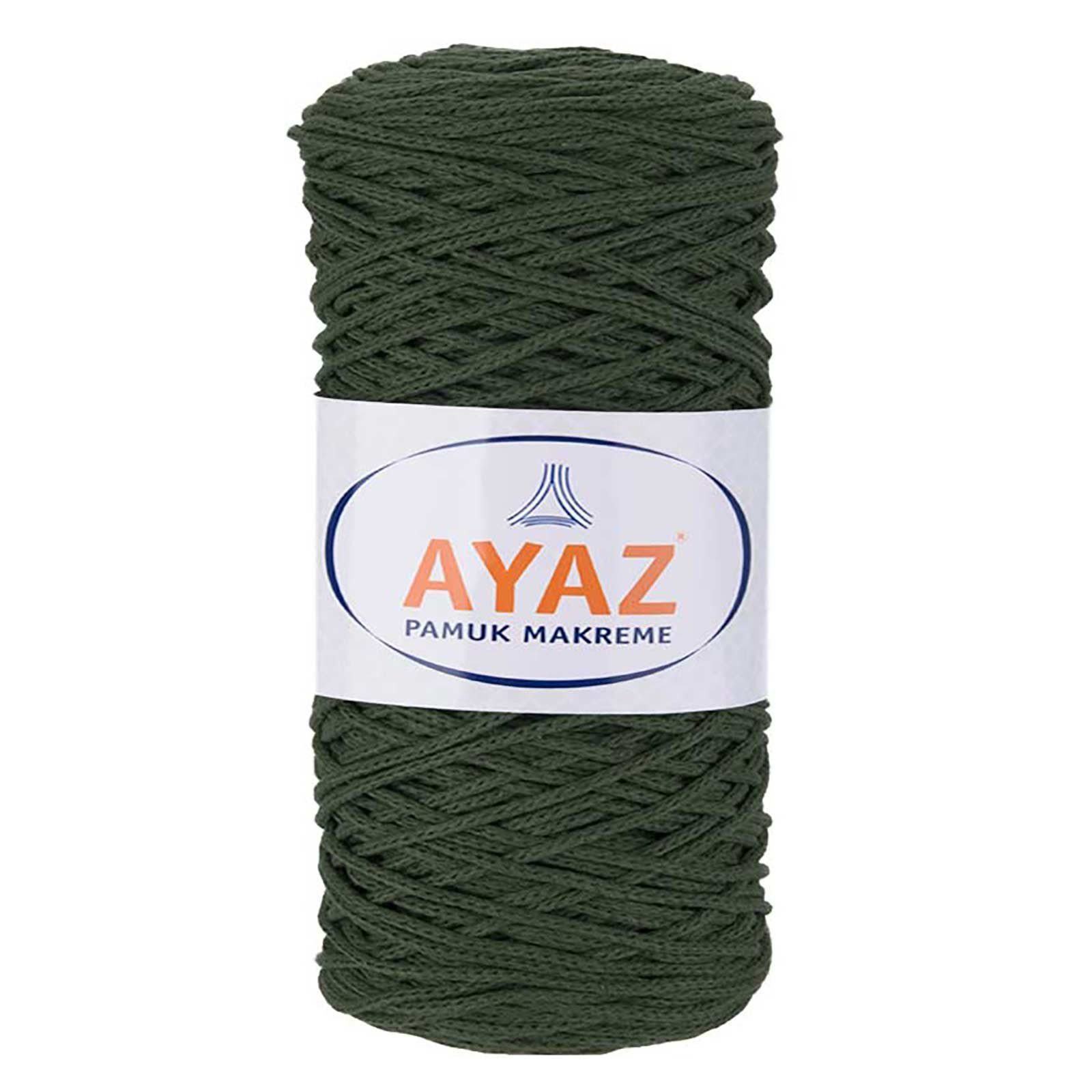AYAZ 250g Strickgarn Pamuk Makrame Häkelwolle, 150 m, 1000 perlweiß