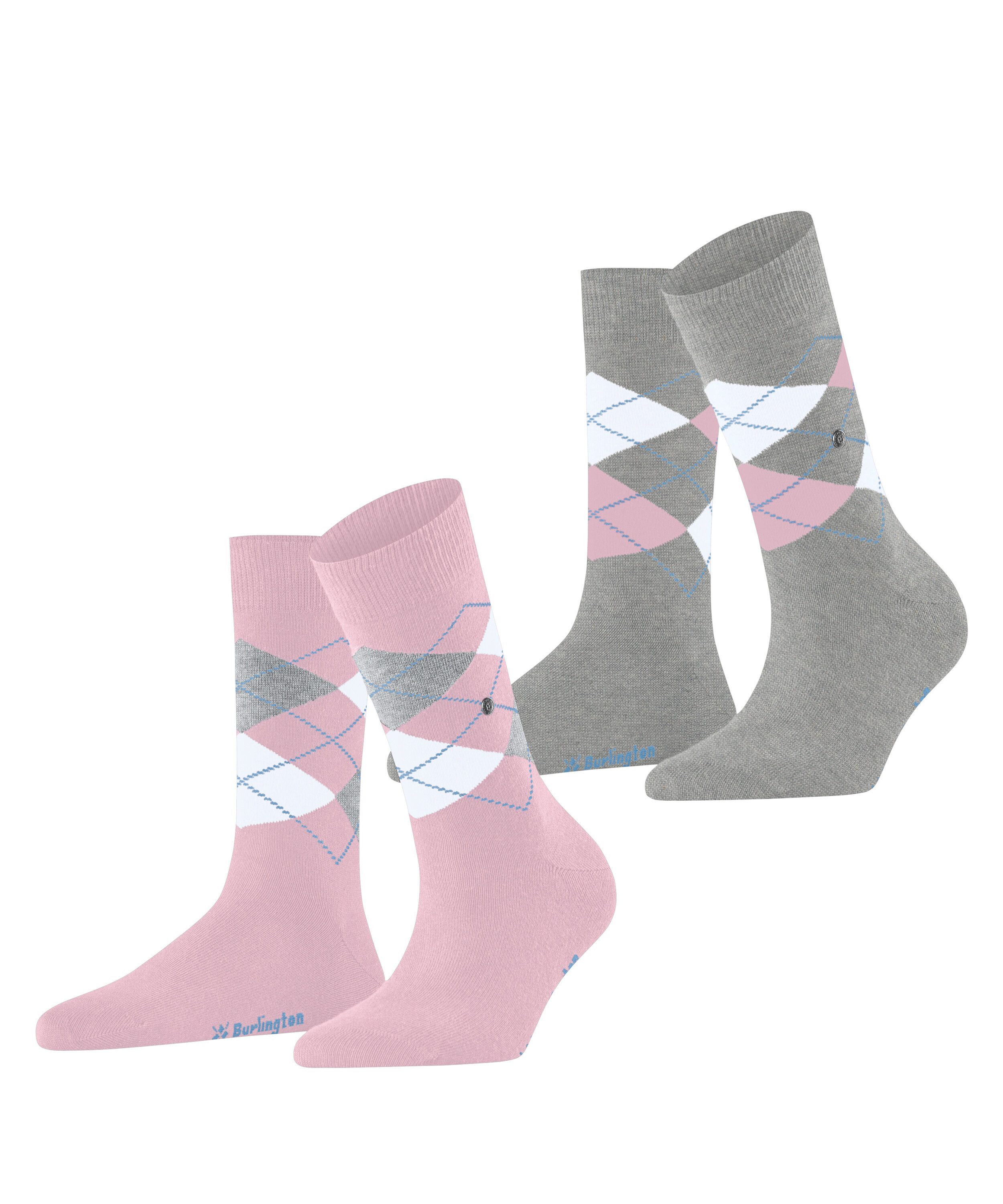 Burlington Socken Burlington Everyday Argyle Damen (2-Paar)