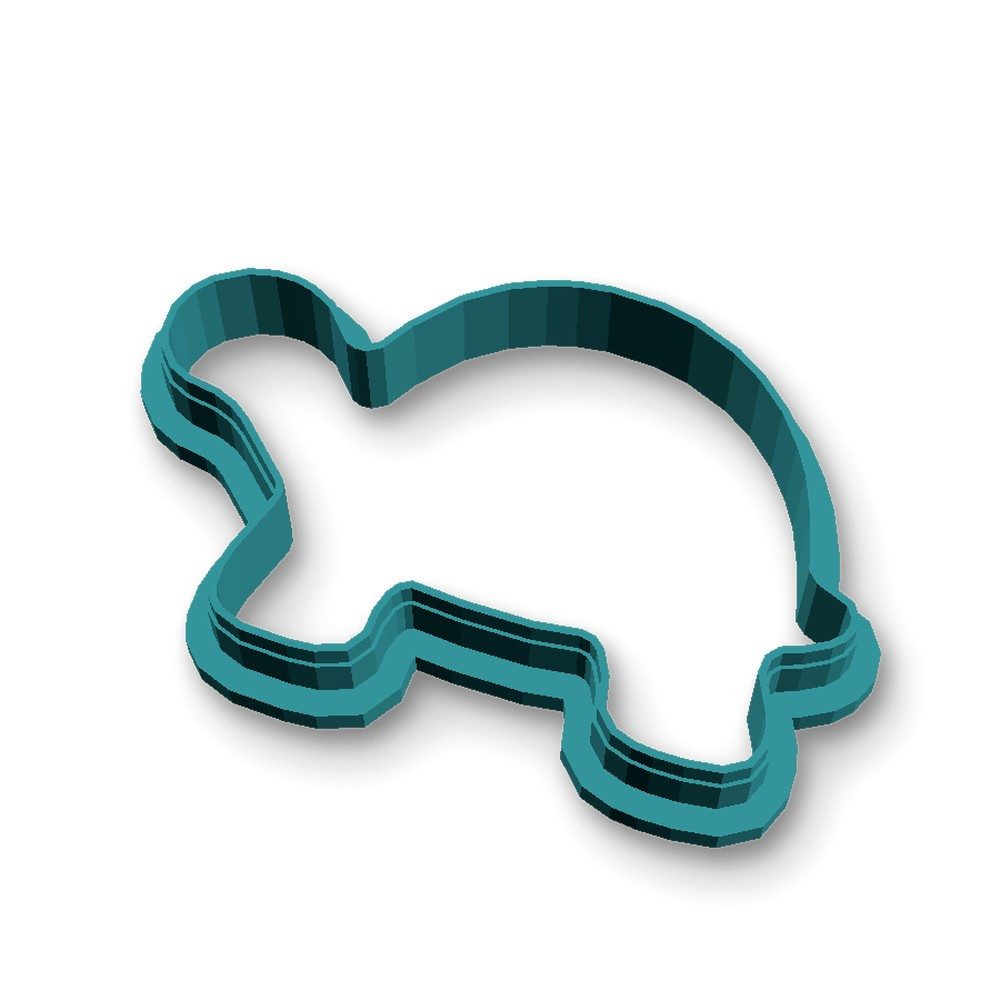 Ausstechform, Kunststoff, (Einzelteil, 1-St), Schildkröte, PETG, 83 mm