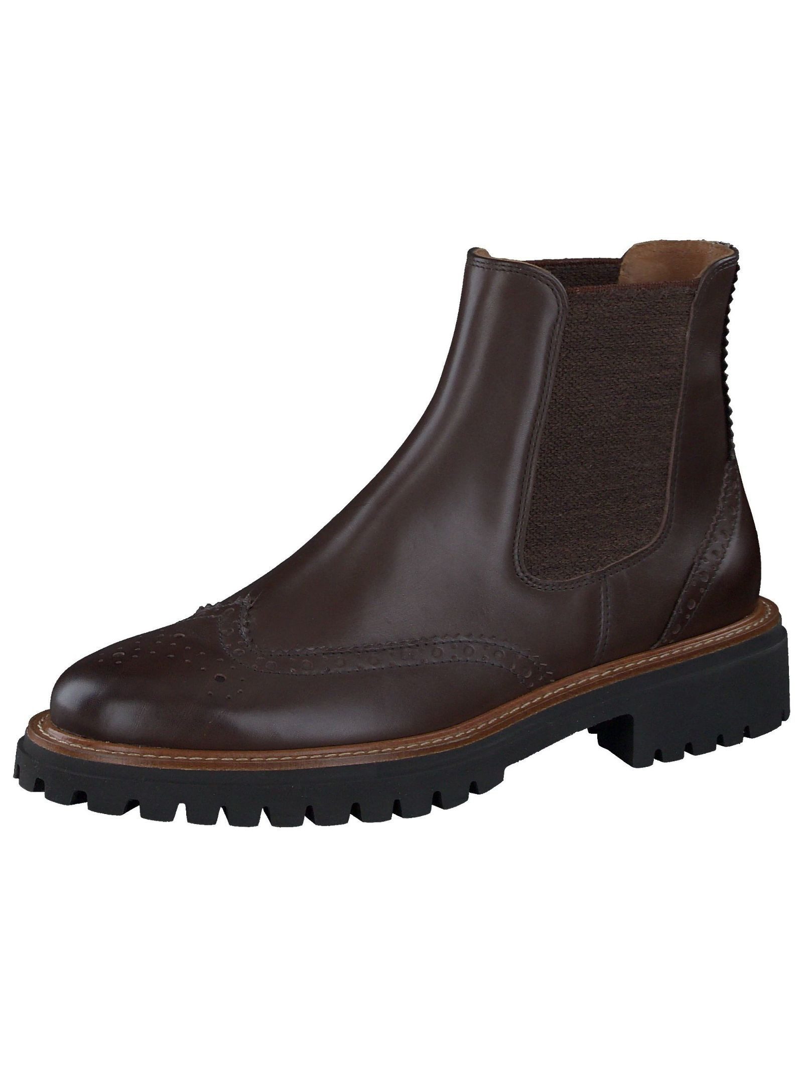 Stiefelette Leder/Textil Stiefelette