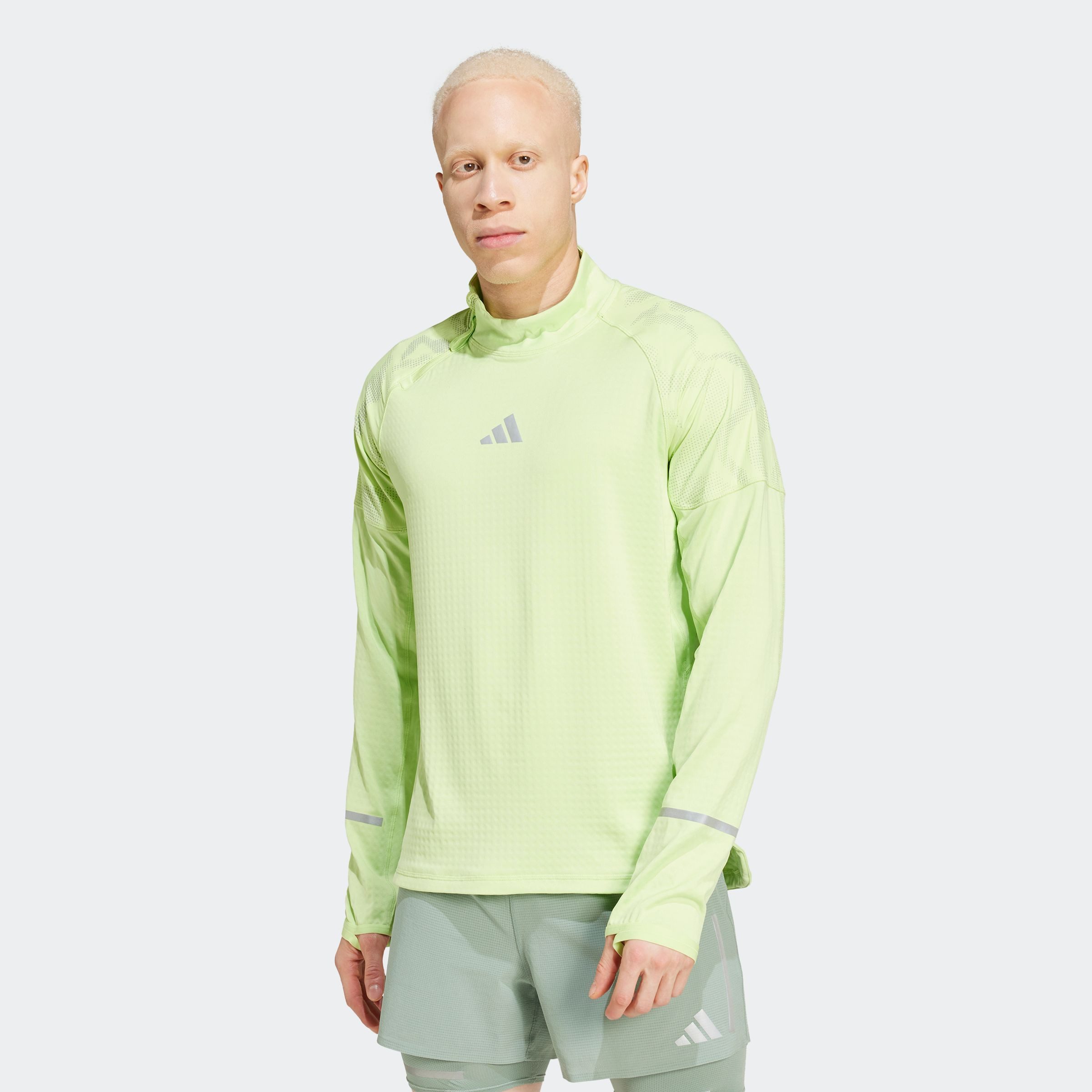 adidas Performance Rollkragenshirt ULT HIVIS 1/2 M Running Langarmshirt