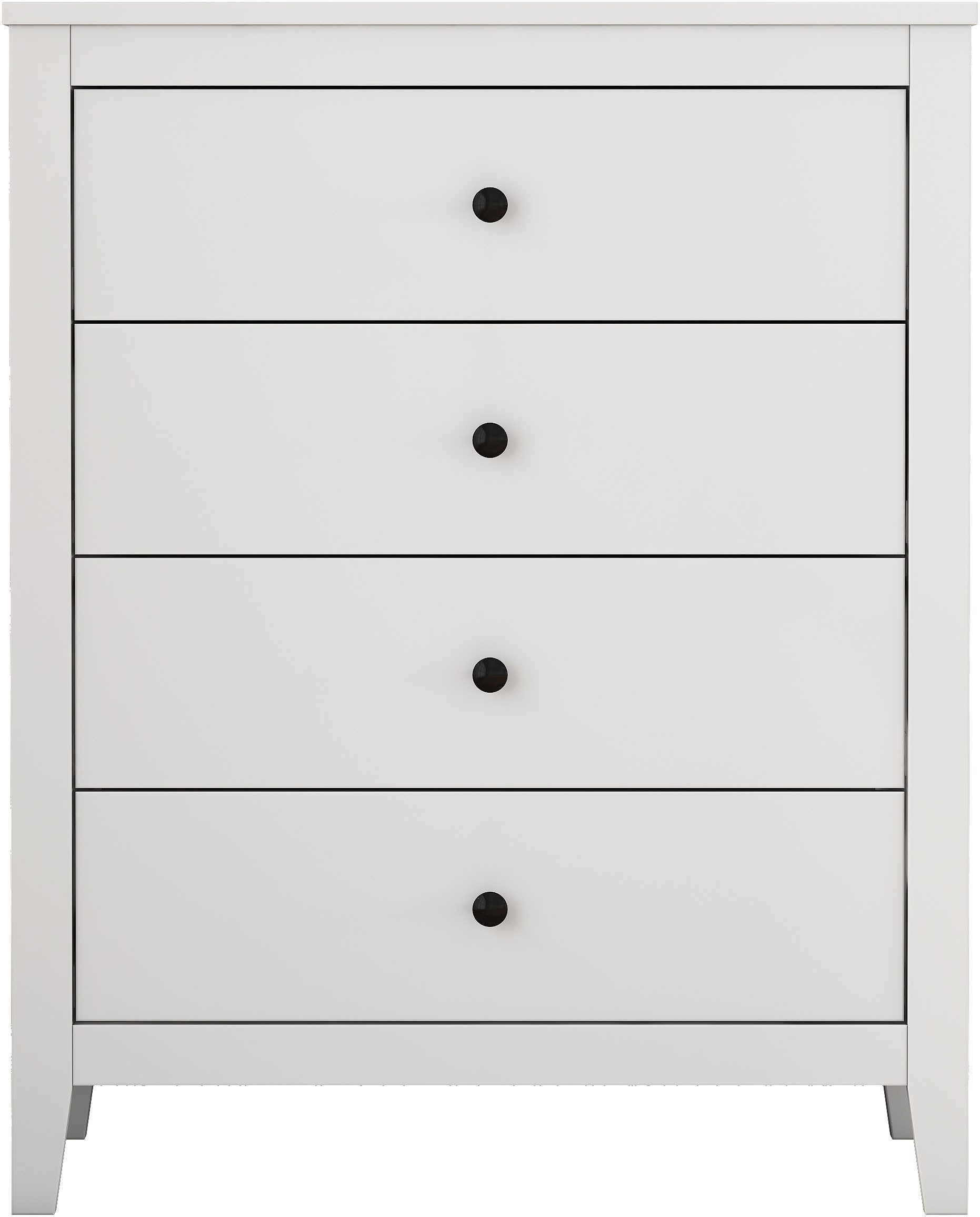 OTTO home Schubkastenkommode Borkum Sideboard Anrichte mit 6 Schubladen Landhaus weiß (hochwertige schwarze Griffe aus Metall), Kommode Schrank Wäscheschrank mi – Bild 2 von 5