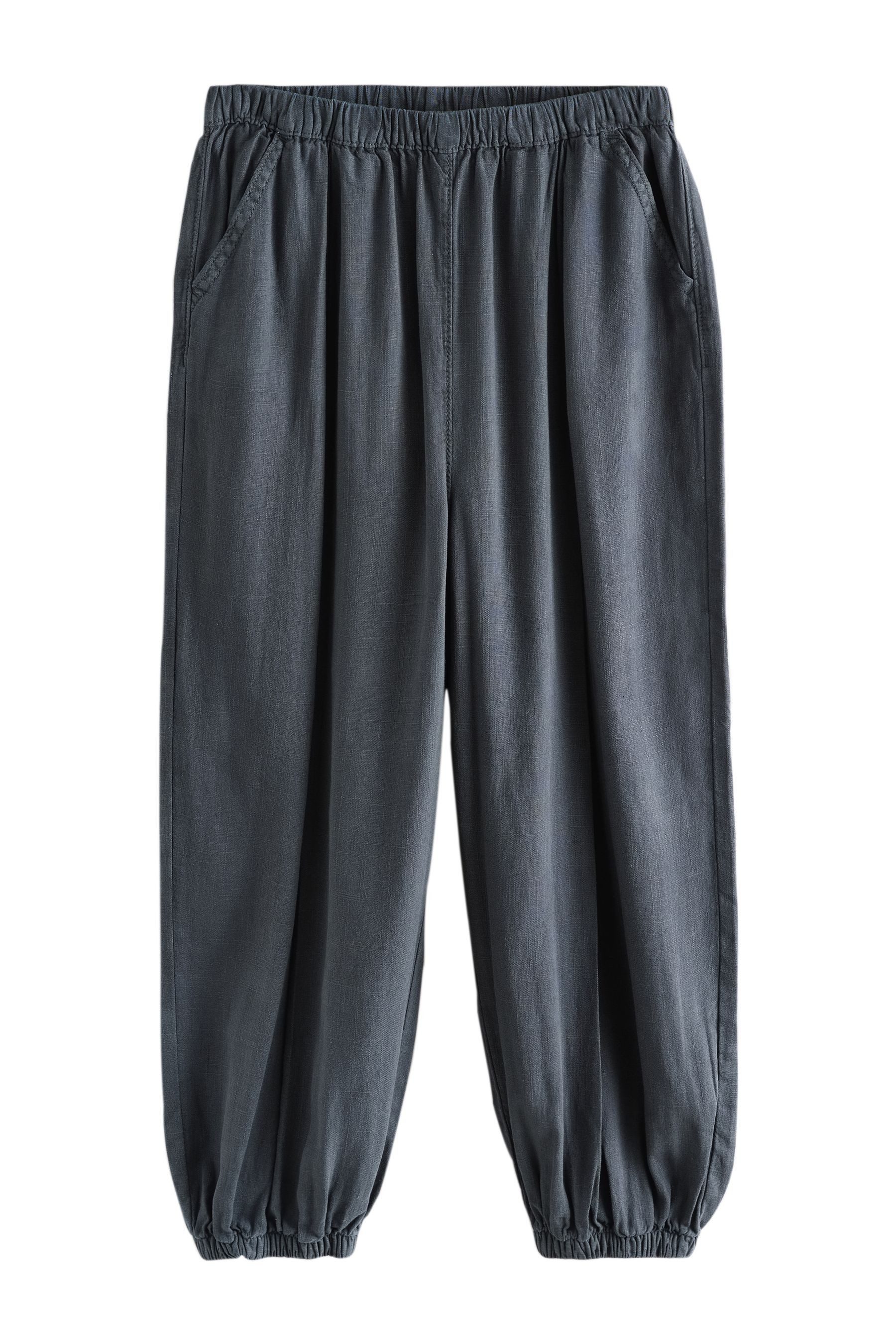 Next Leinenhose Leinenhose mit Bündchen (1-tlg)
