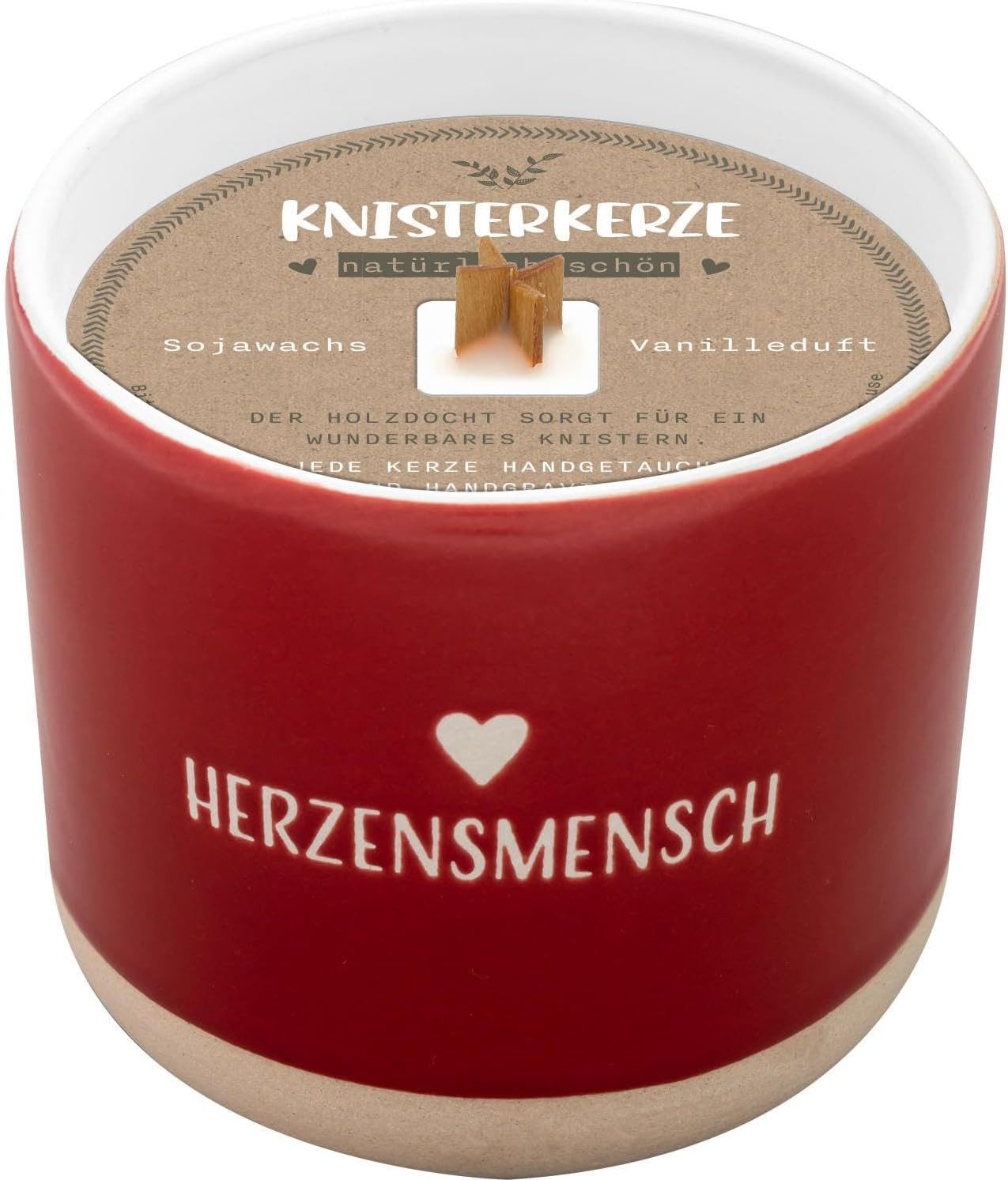 Sheepworld Duftkerze Kerze Duftkerze Vanille Steinzeug-Becher Geschenk GRUS günstig online kaufen