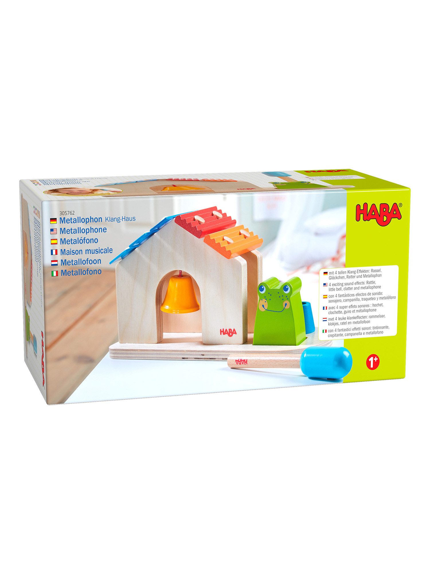 Haba Spielzeug-Musikinstrument Metallophon Klang-Haus, unisex neutral