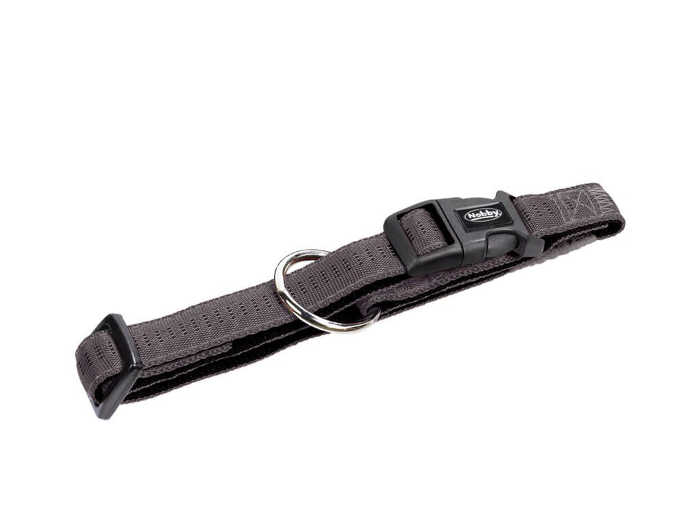 HURTTA Hunde-Halsband Halsband "Soft Grip", dunkelgrau/schwarz, XS