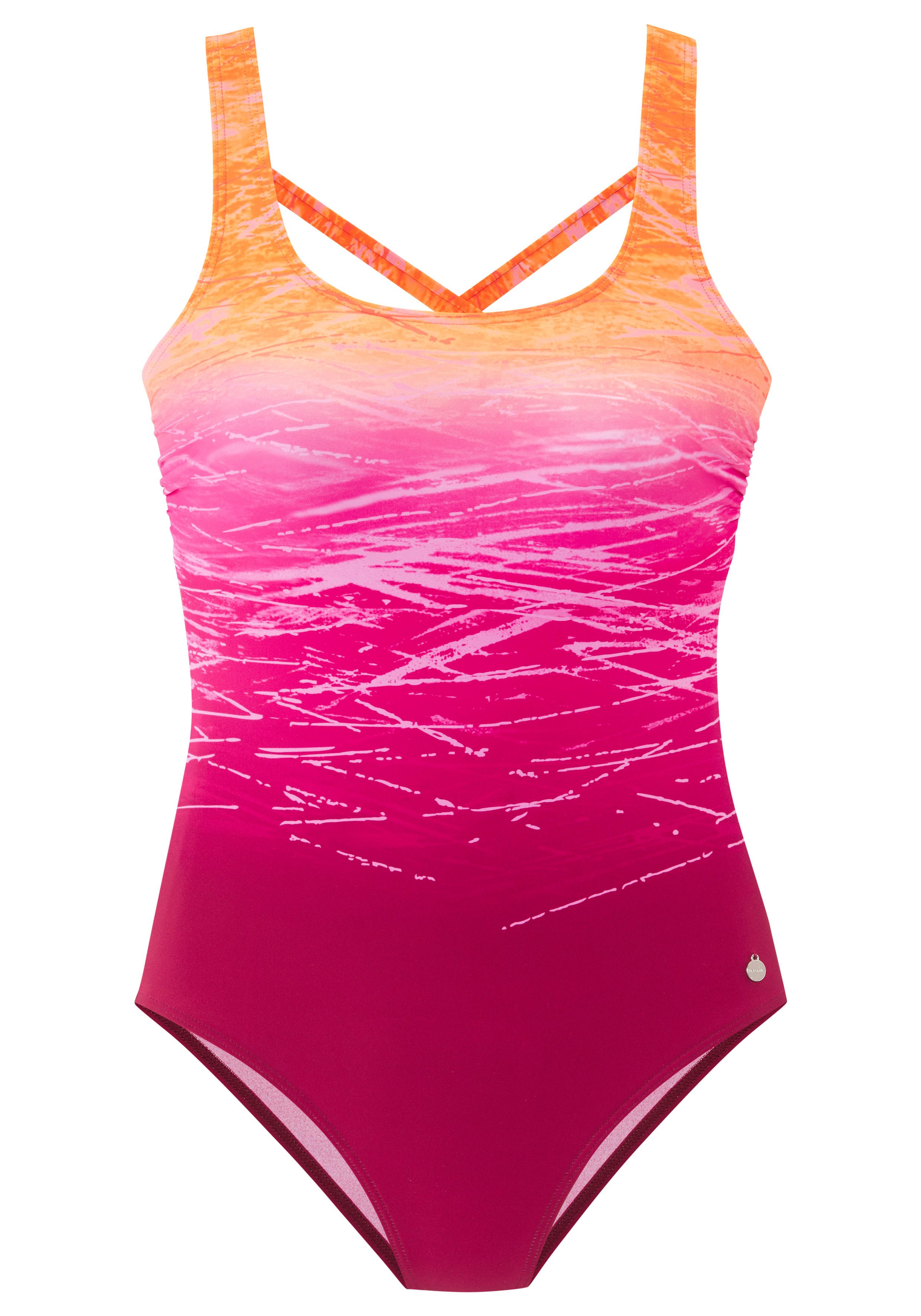 LASCANA Badeanzug mit Batikprint und Shaping-Effekt – Bild 2 von 5