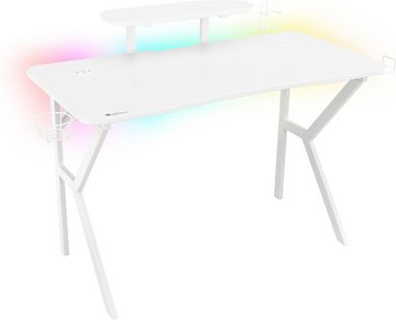Genesis Gamingtisch HOLM 320 RGB weiß (120cm x 75cm)
