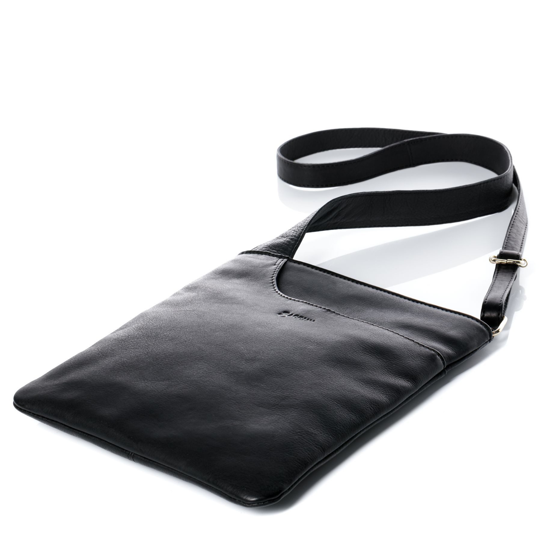 BACCINI Umhängetasche echt Leder Umhängetasche groß schwarz, Crossbody Bag Echtleder für Damen, Umhängetasche schwarz – Bild 5 von 5