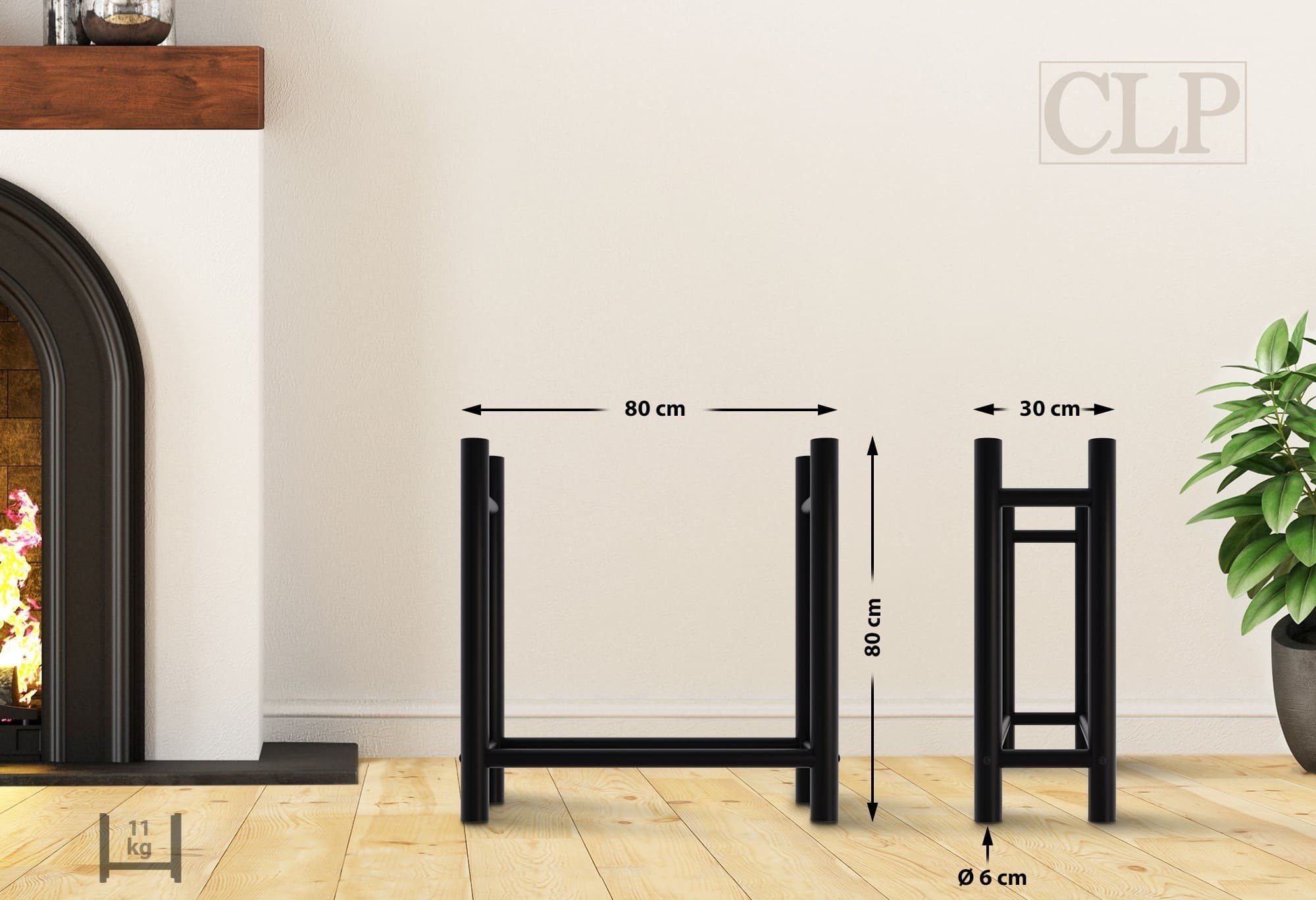 CLP Kaminholzregal Medya, BxTxH:80x30x80 cm, rund günstig online kaufen