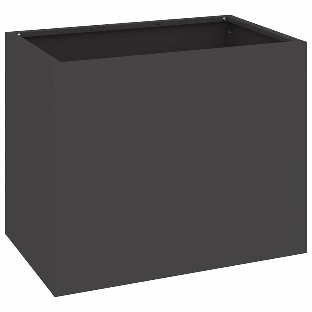 vidaXL Blumentopf Gartenblumentopf Schwarz 50 x günstig online kaufen