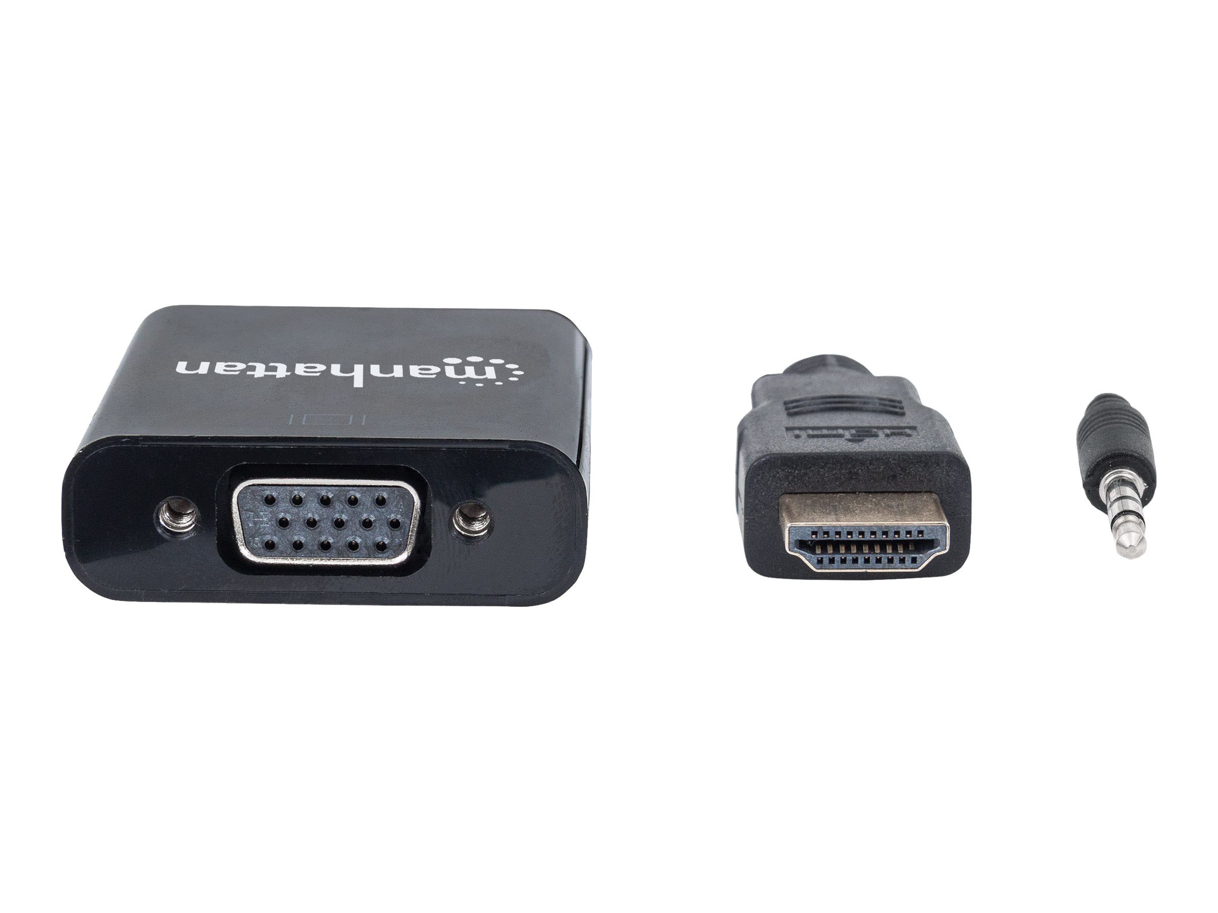 IC INTRACOM MANHATTAN HDMI auf VGA Konverter HDMI-Stecker auf VGA-Buchse mit Au... HDMI-Kabel