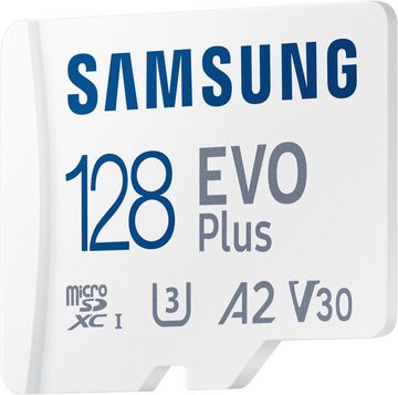 Samsung EVO Plus (2024) 128GB inkl. SD-Adapter Speicherkarte (128 GB, Video Speed Class 30 (V30)/UHS Speed Class 3 (U3), 160 MB/s Lesegeschwindigkeit)