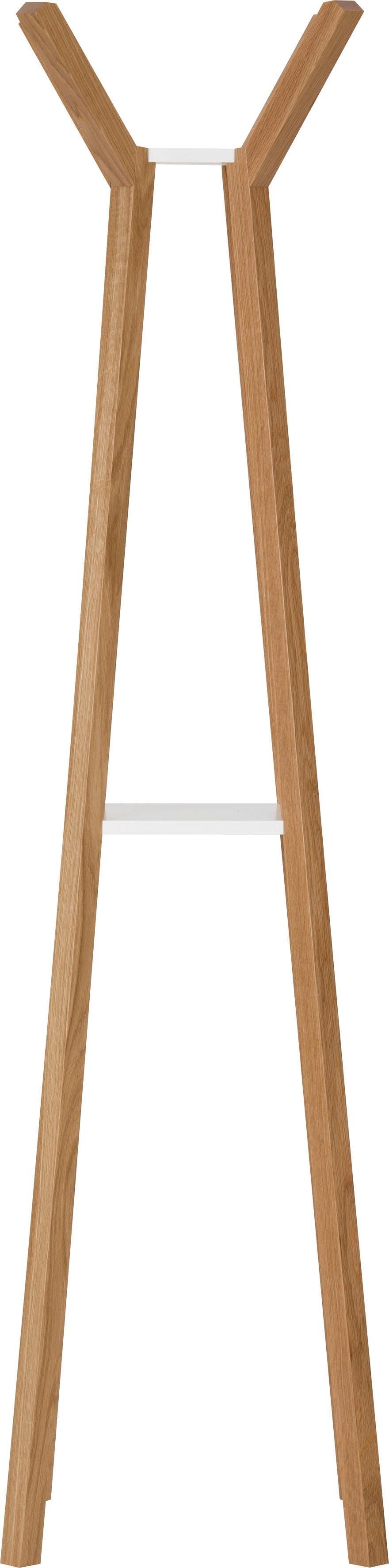 Woodman Garderobe Monti, im skandinavian Design, aus massiver Eiche, mit 4 Haken, FSC®