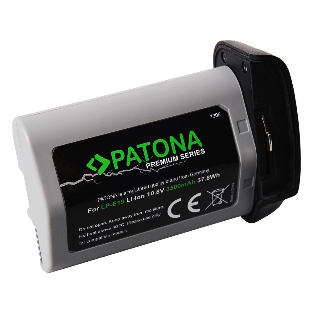 Patona Kameraakku für Canon LP-E19 LP-E4 Kamera-Akku Ersatzakku 3500 mAh (10,8 V, 1 St), Premium Akku